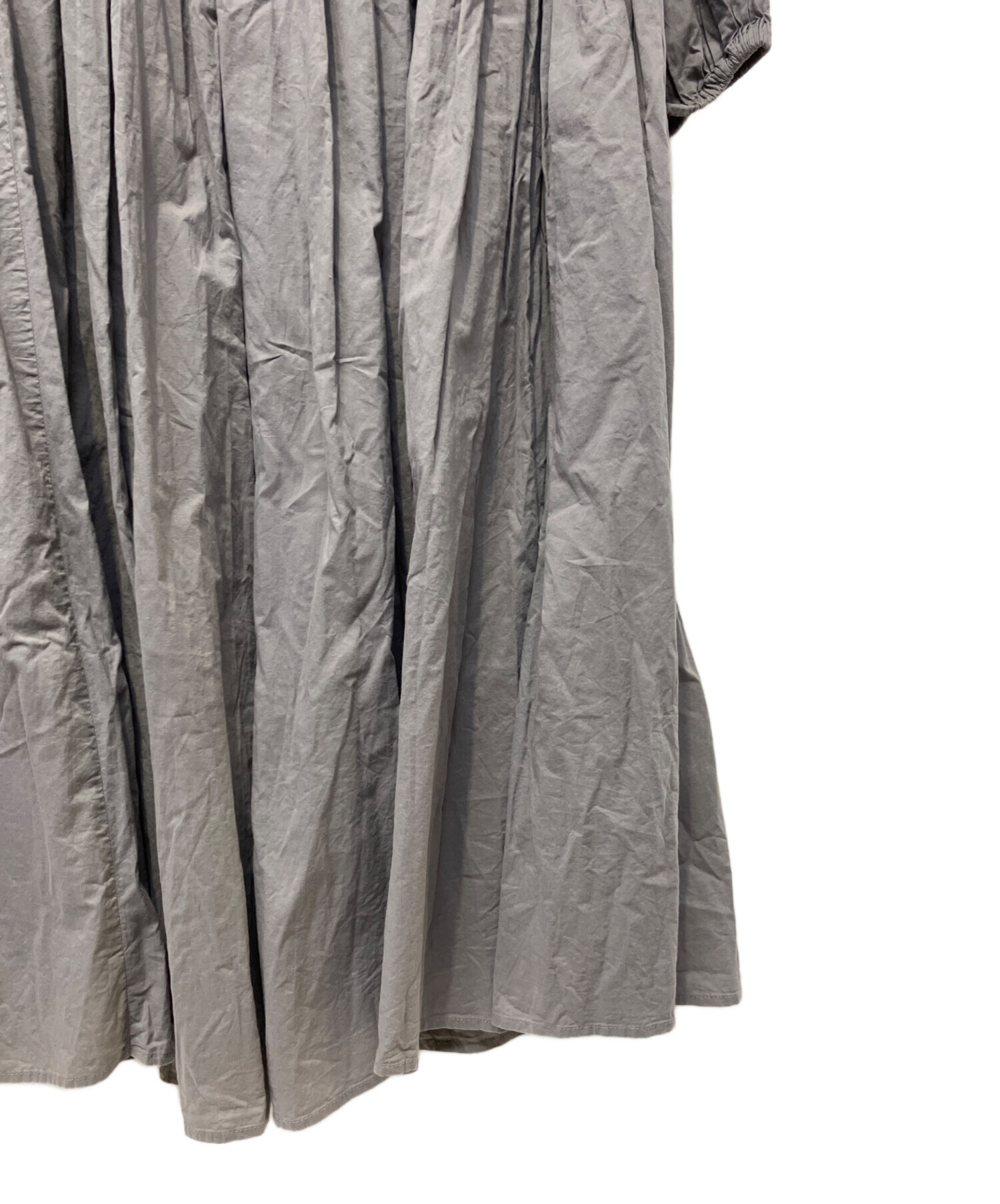 中古・古着通販】BEARDSLEY (ビアズリー) 長袖ワンピース グレー