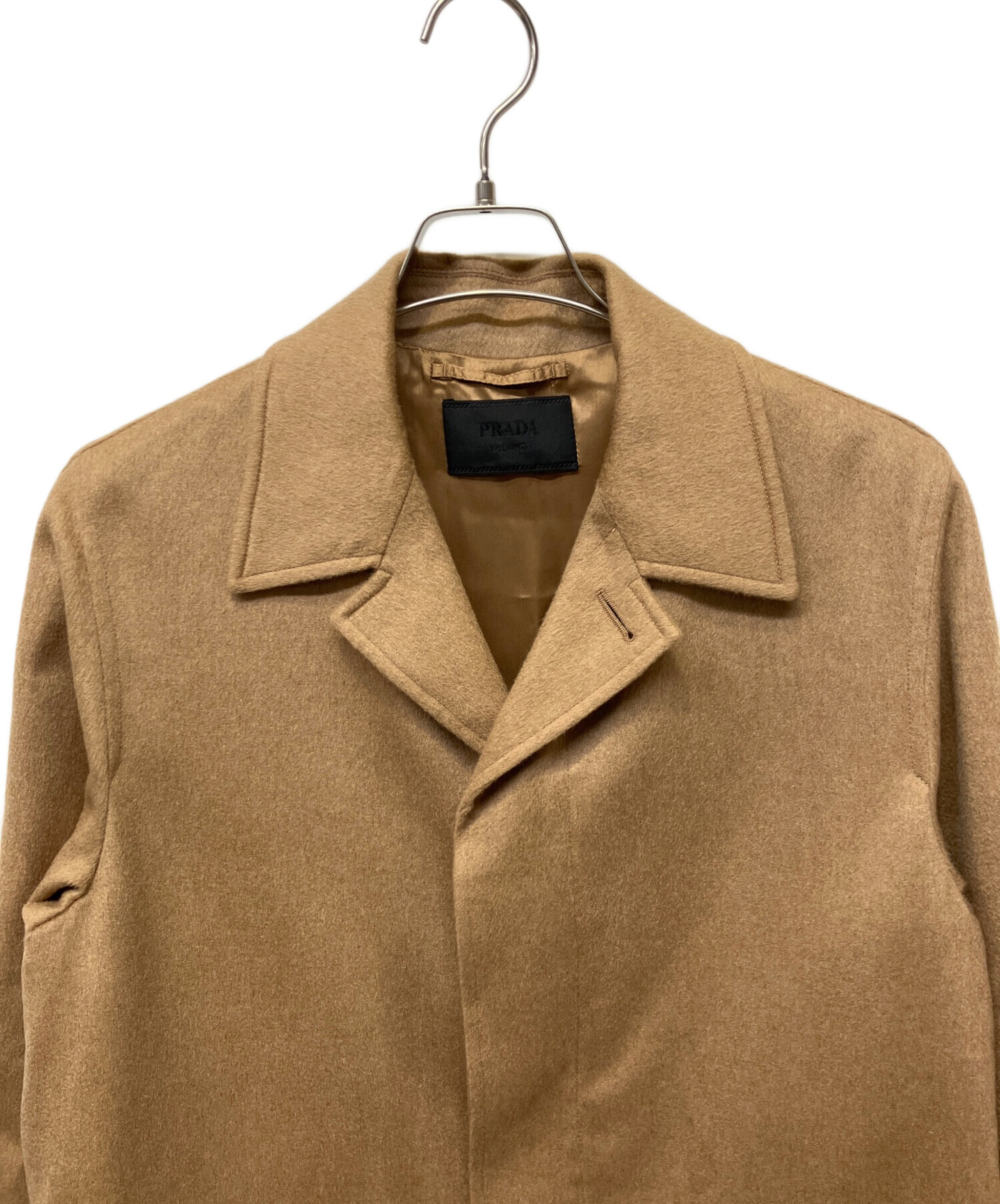 中古・古着通販】PRADA (プラダ) コート キャメル サイズ:46｜ブランド