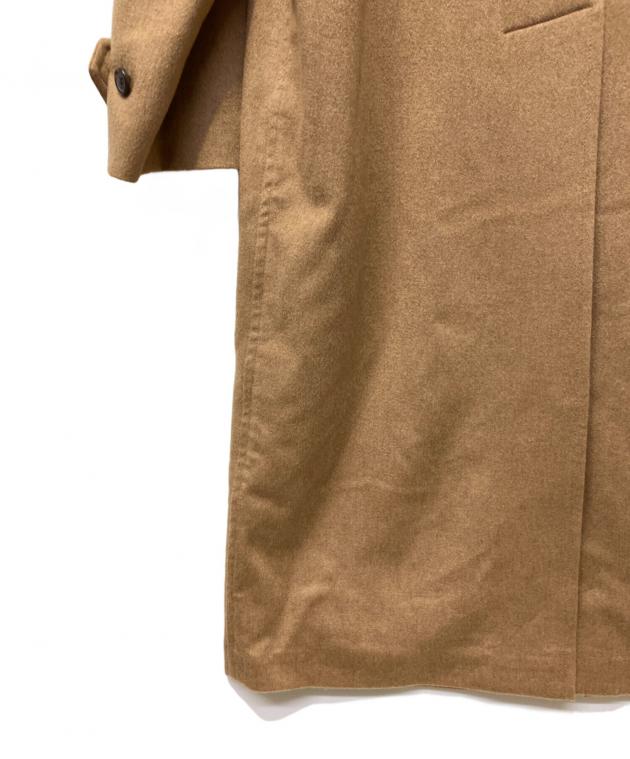 【新品】PRADA 22AW フルキャメル地コート Prada レザー ダブルコート | ブラウン | FARFETCH JP