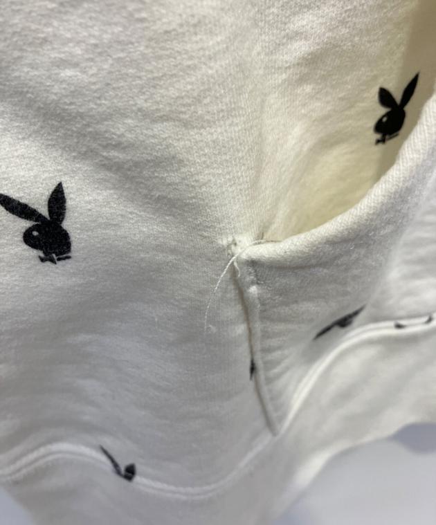 supreme プレイボーイ　パーカー　ホワイト 中古・古着通販】SUPREME (シュプリーム) PLAY BOY (プレイボーイ