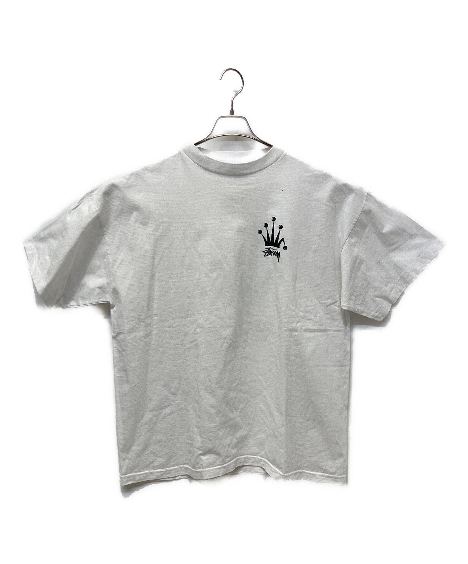 中古・古着通販】stussy (ステューシー) 半袖Tシャツ ホワイト サイズ