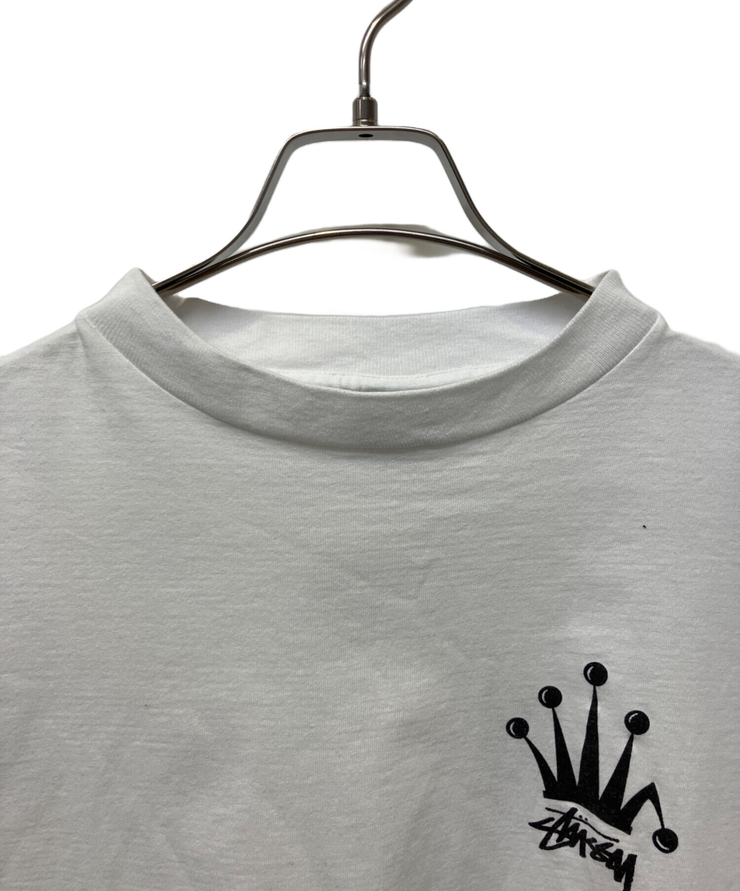 中古・古着通販】stussy (ステューシー) 半袖Tシャツ ホワイト サイズ