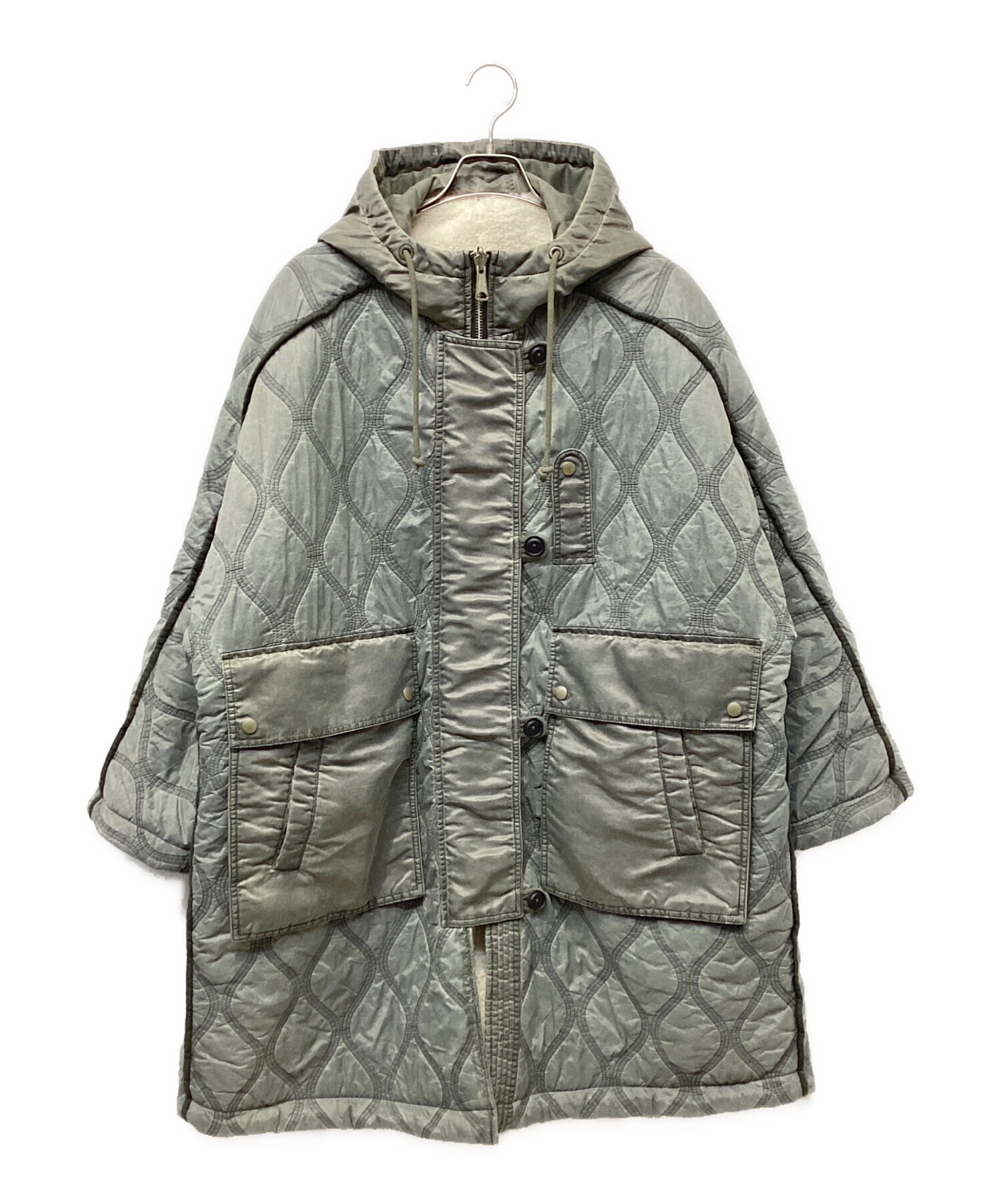 中古・古着通販】DIESEL (ディーゼル) モッズコート オリーブ サイズ