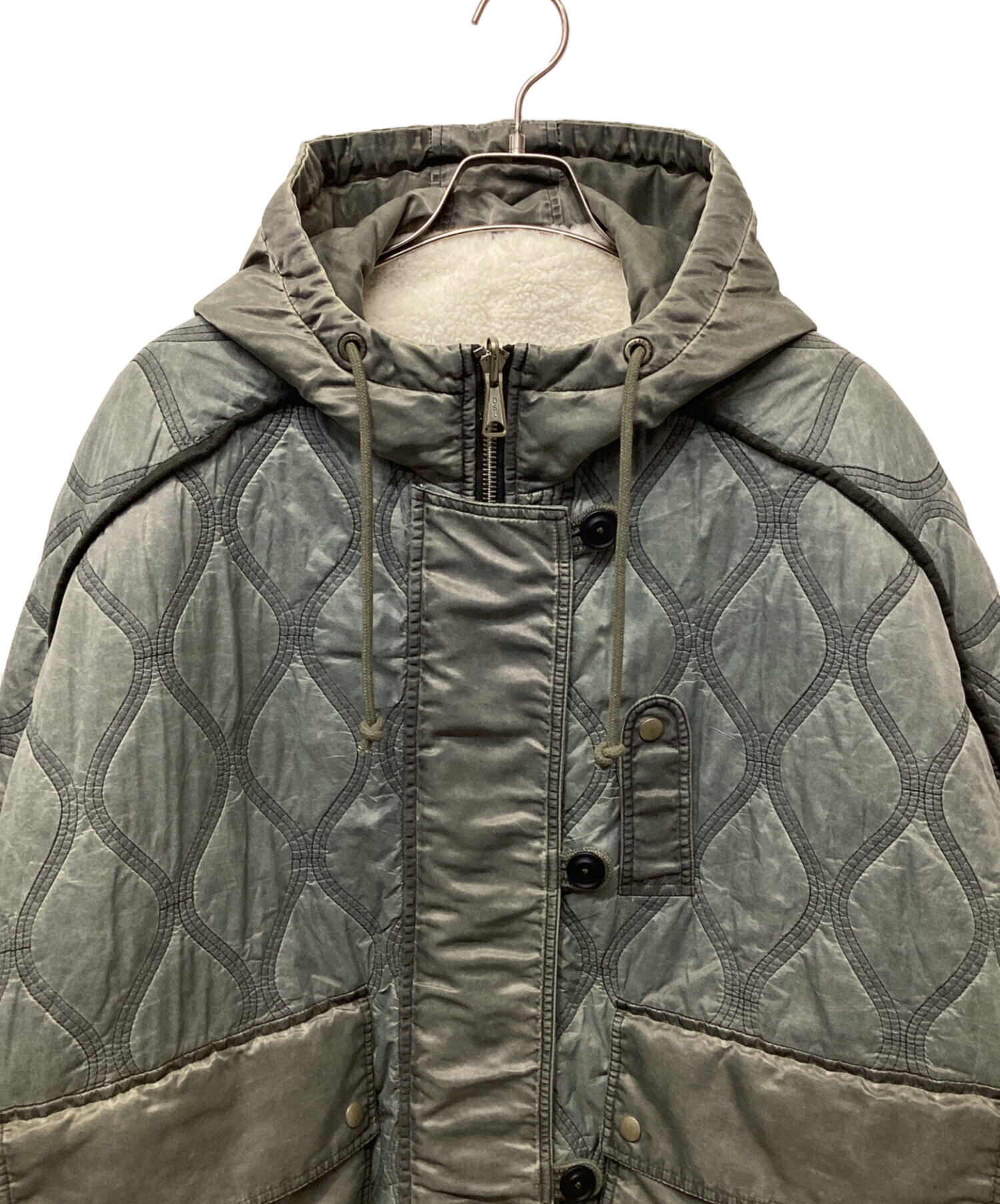 DIESEL グレー モッズコート Sサイズ 中古・古着通販】DIESEL (ディーゼル) モッズコート オリーブ サイズ