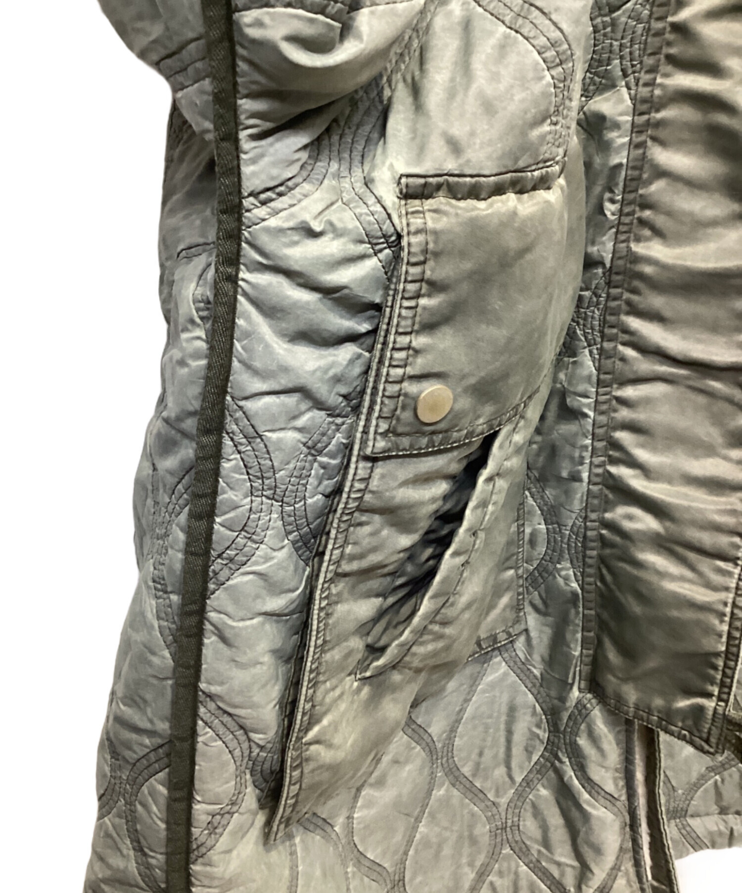 中古・古着通販】DIESEL (ディーゼル) モッズコート オリーブ サイズ