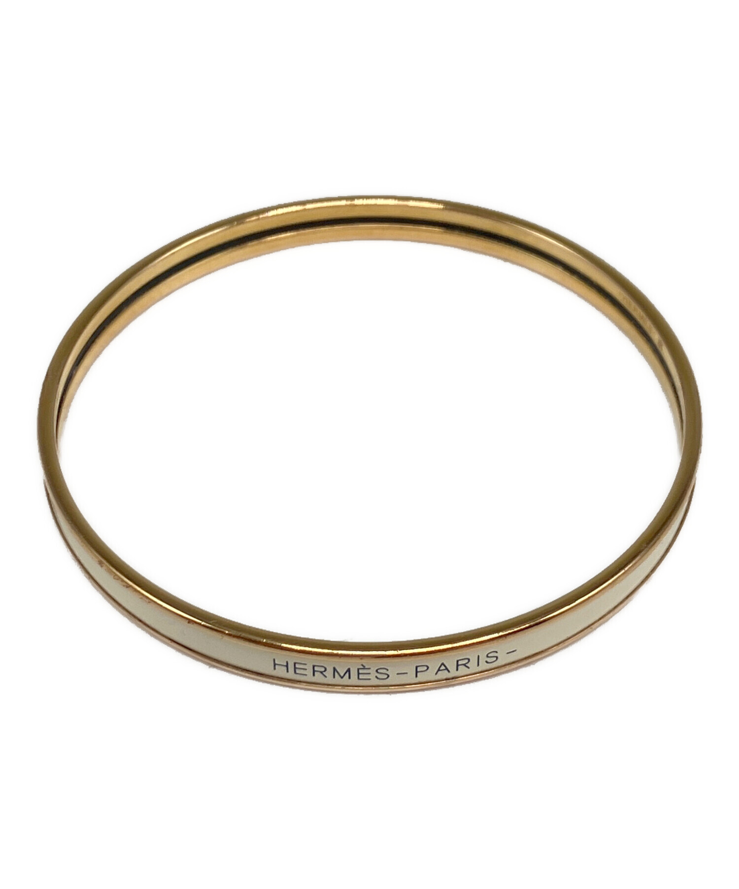 【中古】HERMES エルメス バングル 中古・古着通販】HERMES (エルメス) バングル クレーム｜ブランド