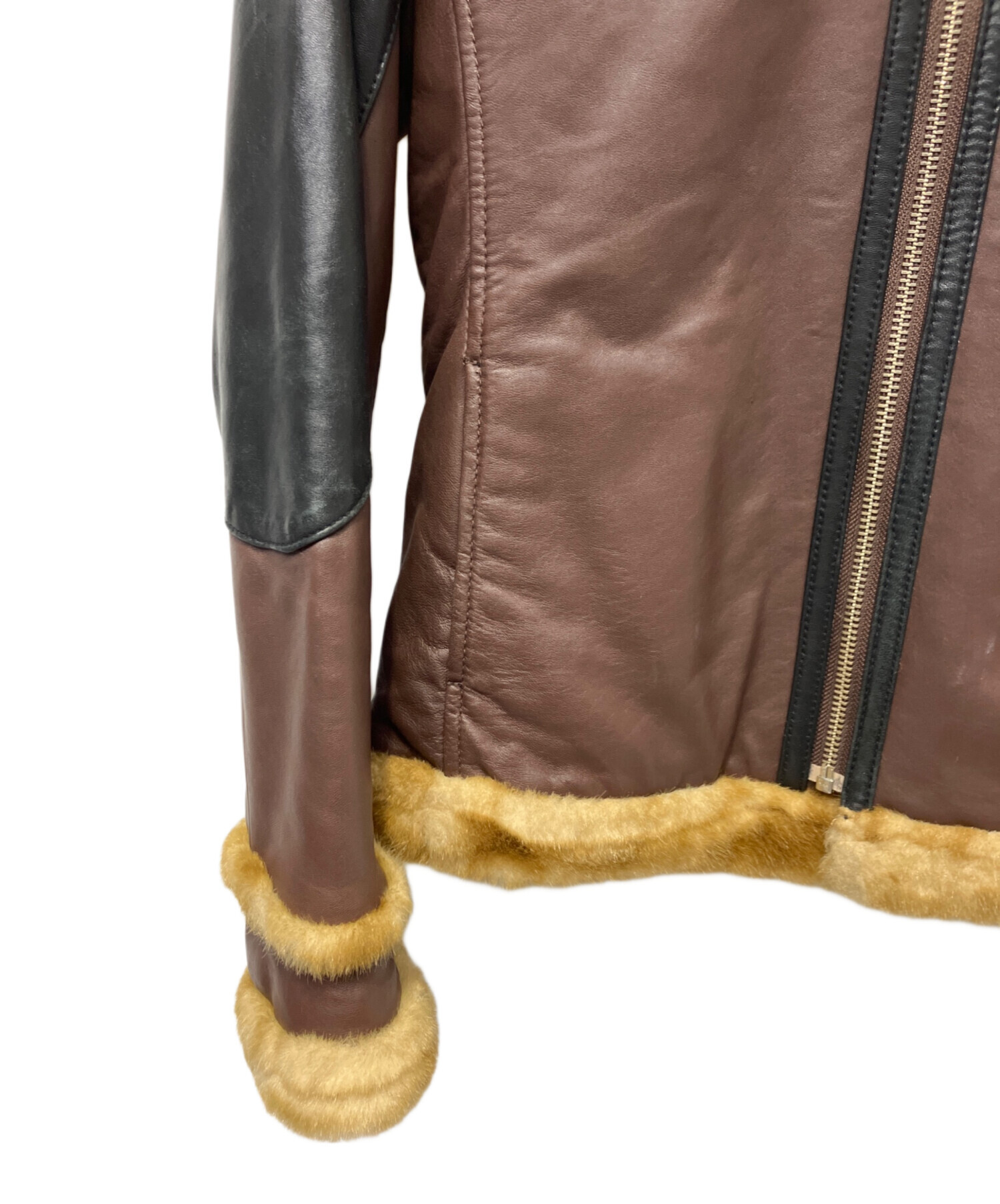 中古・古着通販】AVIREX (アヴィレックス) レザージャケット ブラック