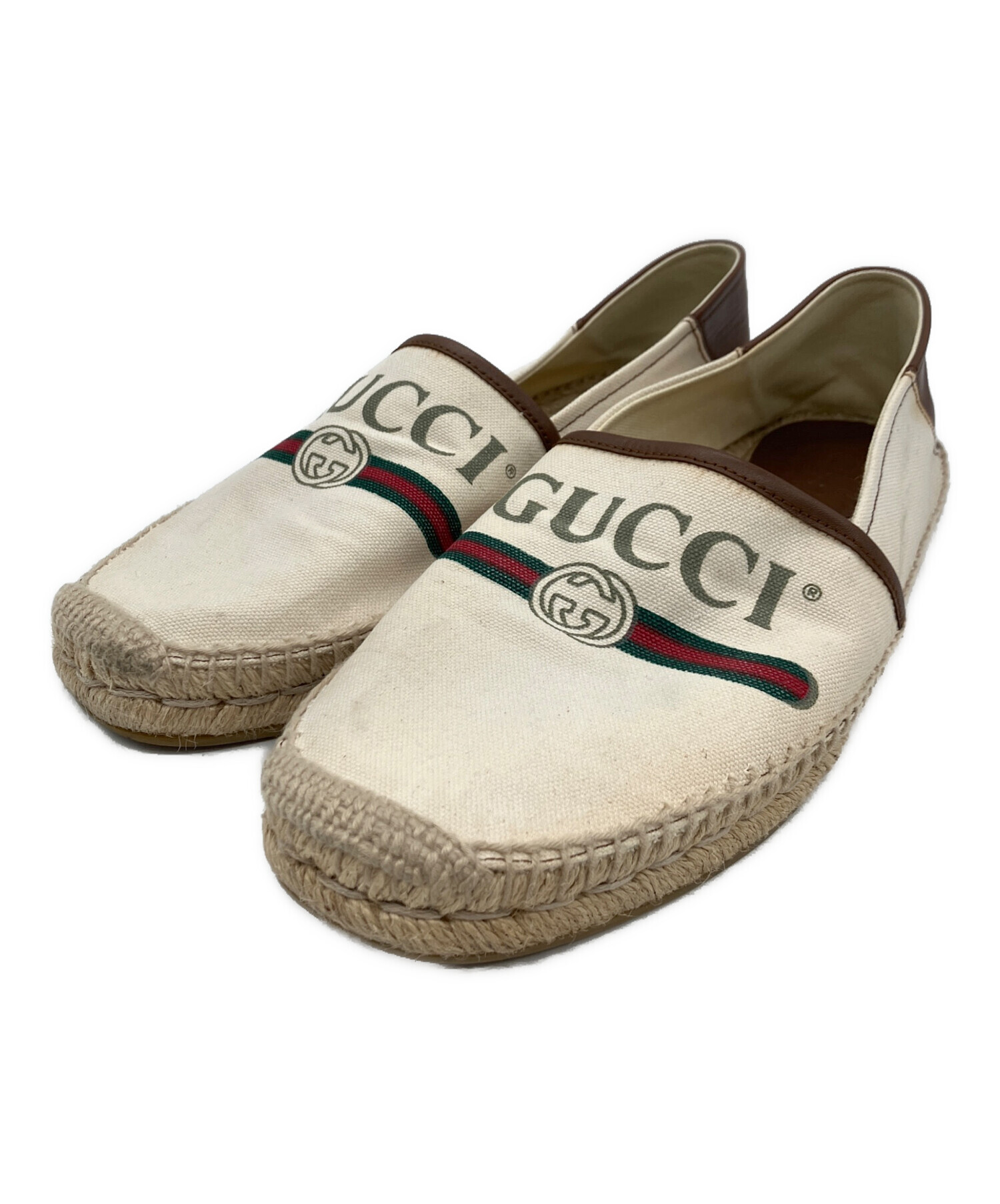 中古・古着通販】GUCCI (グッチ) エスパドリーユ アイボリー サイズ:9