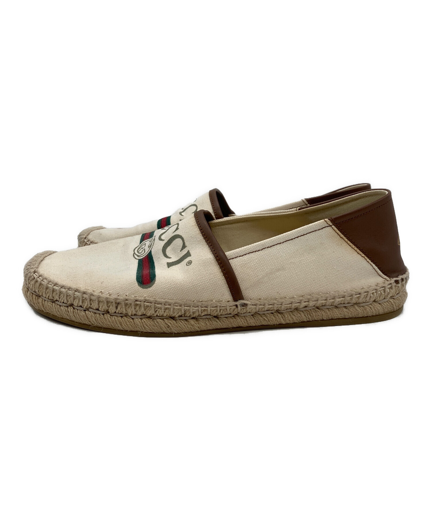 中古・古着通販】GUCCI (グッチ) エスパドリーユ アイボリー サイズ:9