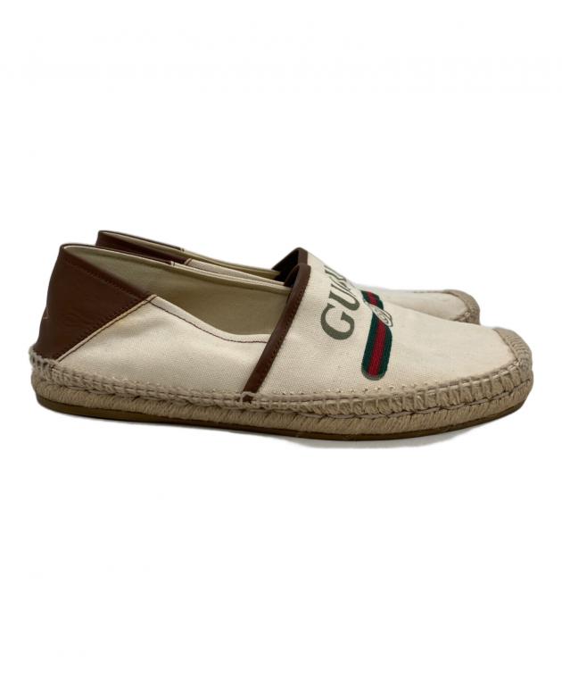 中古・古着通販】GUCCI (グッチ) エスパドリーユ アイボリー サイズ:9