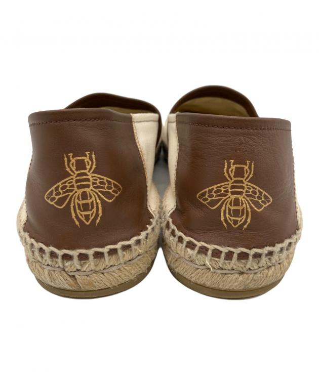 中古・古着通販】GUCCI (グッチ) エスパドリーユ アイボリー サイズ:9