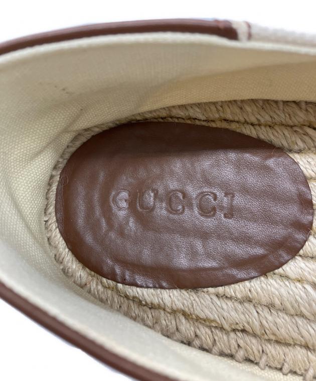 中古・古着通販】GUCCI (グッチ) エスパドリーユ アイボリー サイズ:9