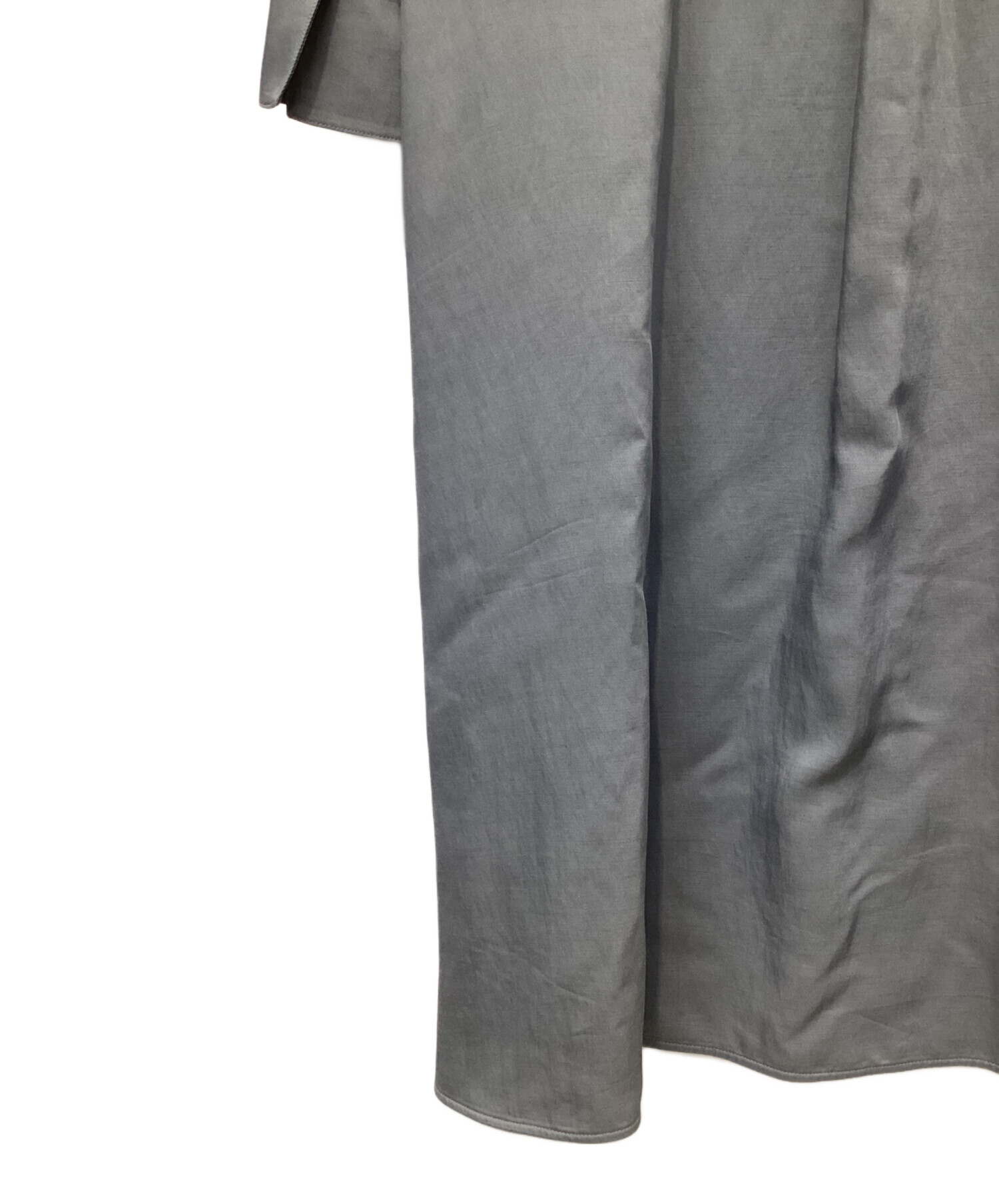 中古・古着通販】EBURE (エブール) 長袖ワンピース グレー サイズ:36