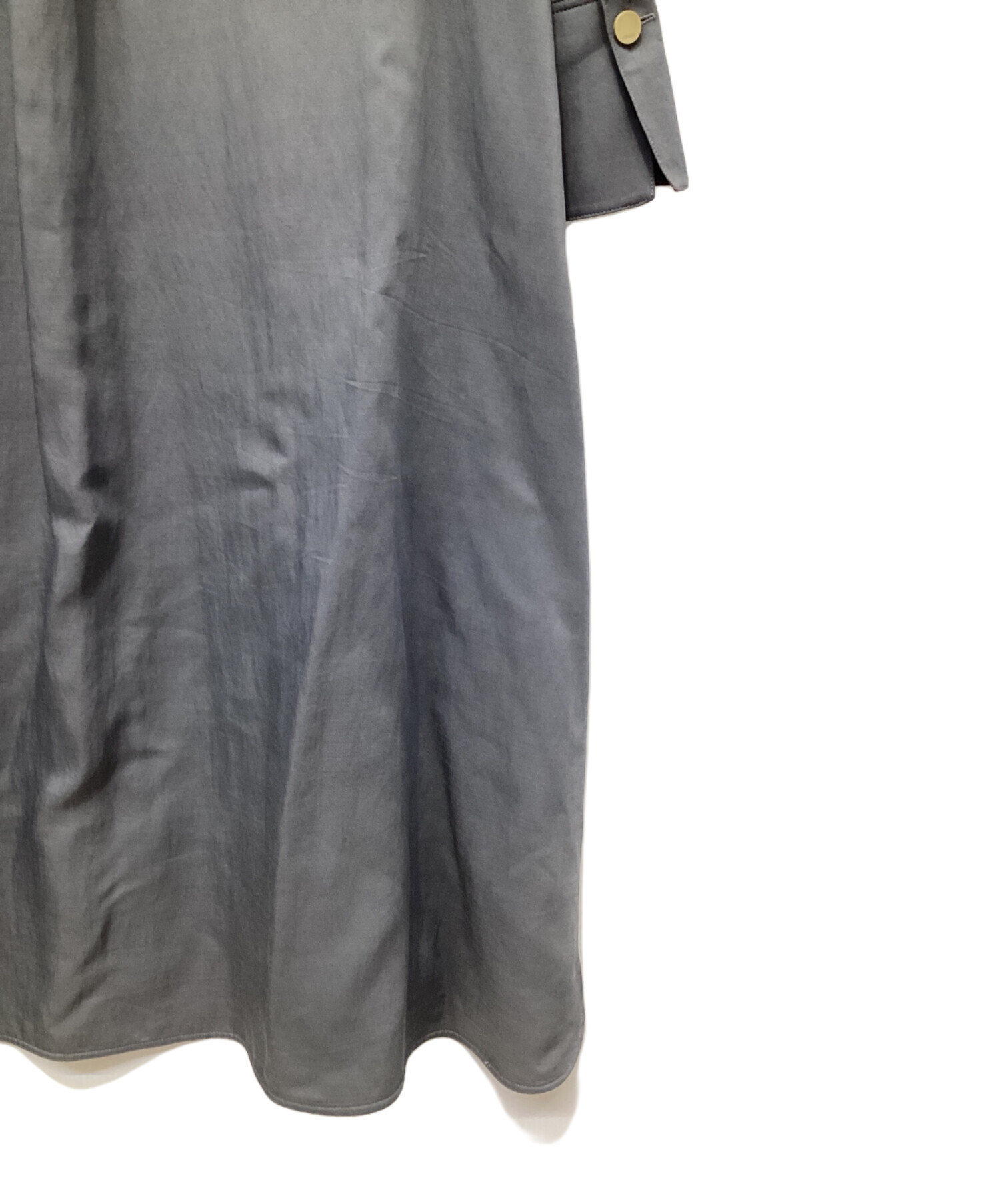 中古・古着通販】EBURE (エブール) 長袖ワンピース グレー サイズ:36