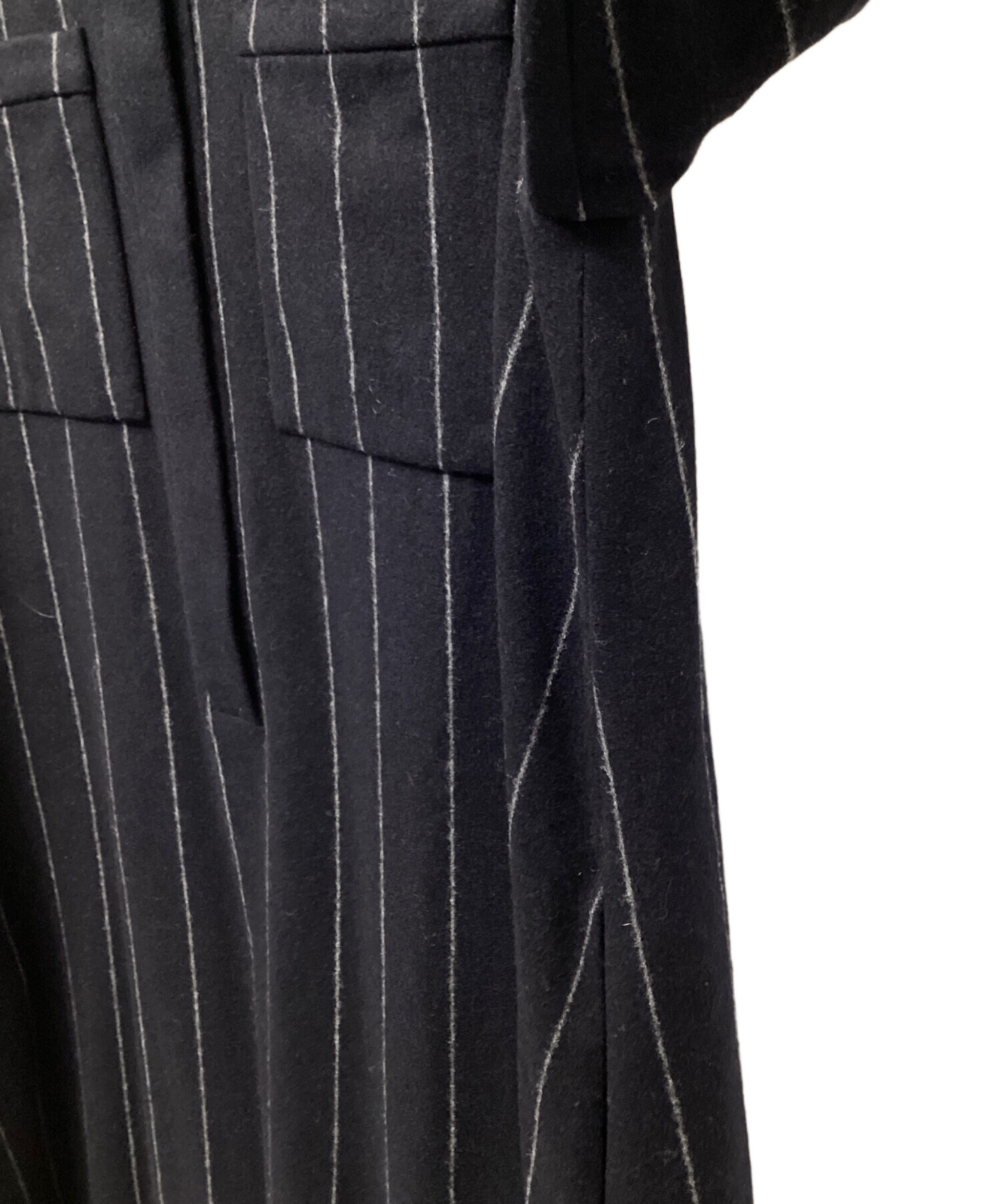 中古・古着通販】EBURE (エブール) 長袖ワンピース ブラック サイズ:36