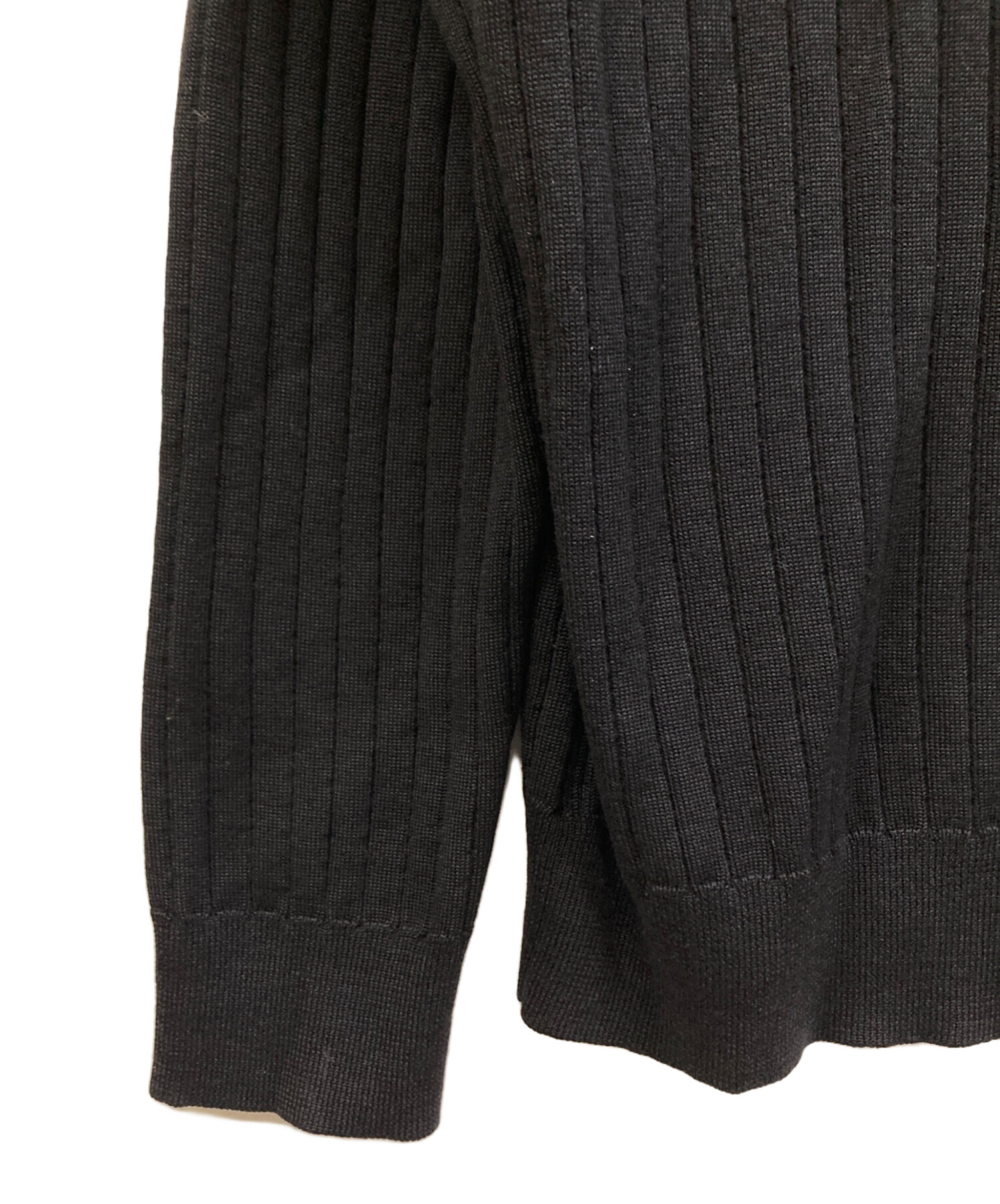【希少】サルヴァトーレフェラガモ　FERRAGAMO 凹凸編ニットサマーポロ 中古・古着通販】Salvatore Ferragamo (サルヴァトーレ フェラガモ
