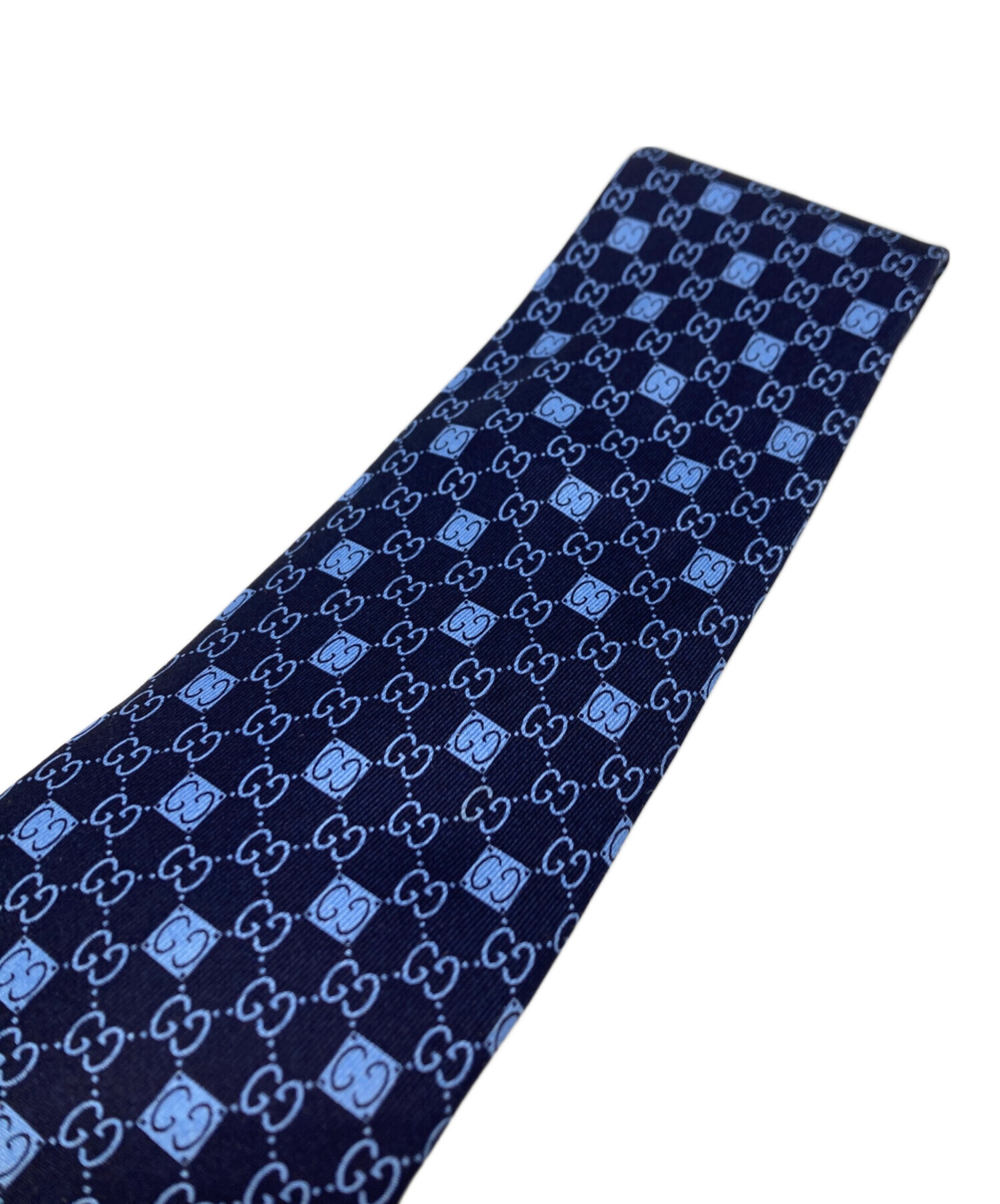 中古・古着通販】GUCCI (グッチ) ネクタイ ブルー×ネイビー サイズ