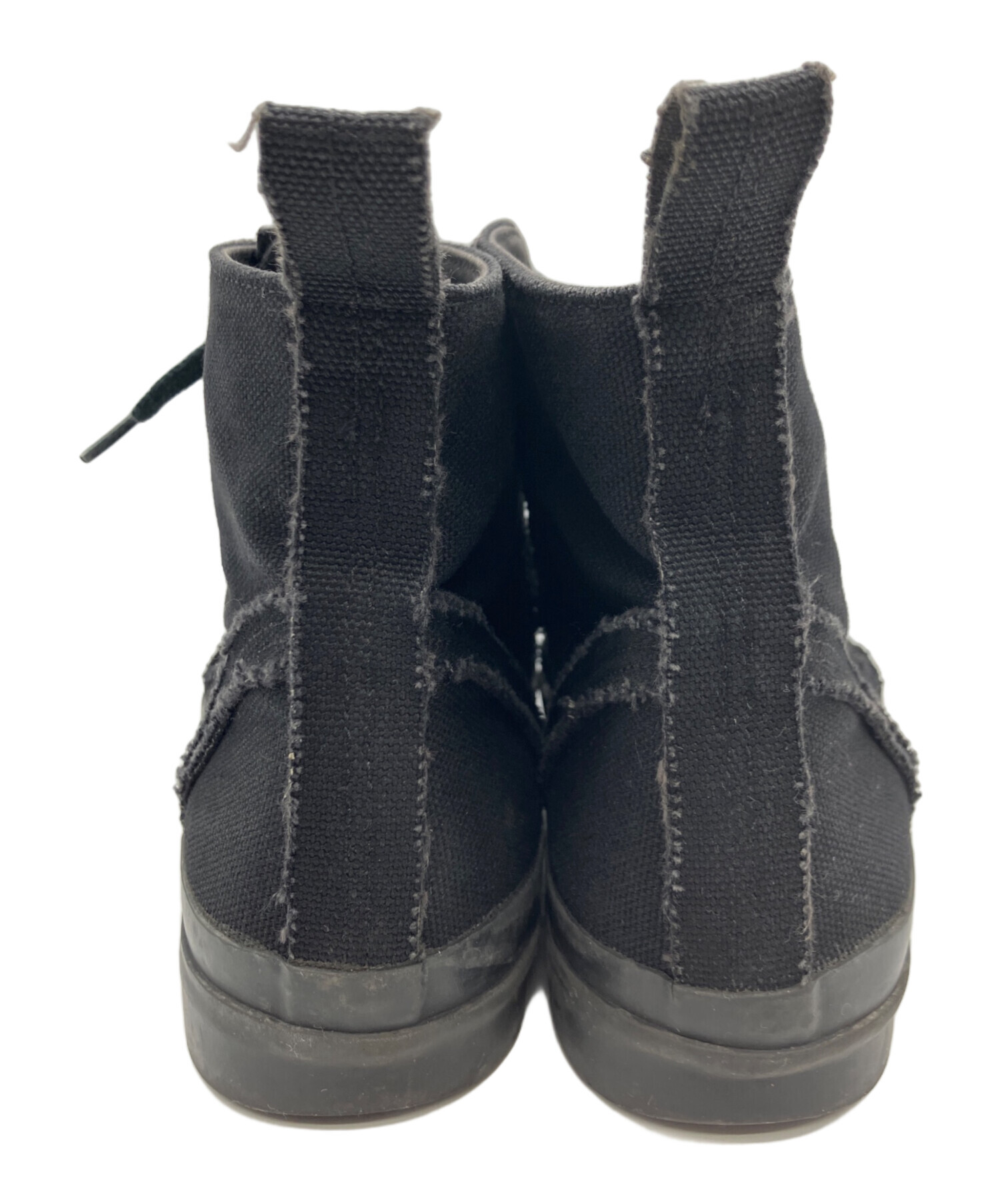 中古・古着通販】Y's (ワイズ) ハイカットスニーカー ブラック サイズ