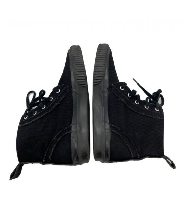 中古・古着通販】Y's (ワイズ) ハイカットスニーカー ブラック サイズ