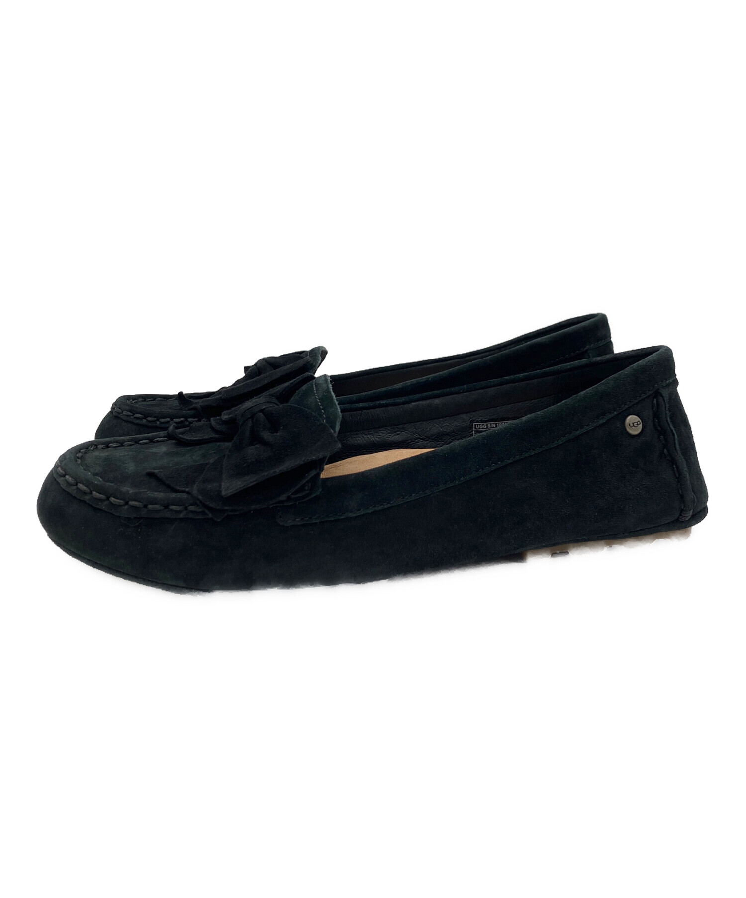 中古・古着通販】UGG (アグ) ローファー ブラック サイズ:23.5cm 