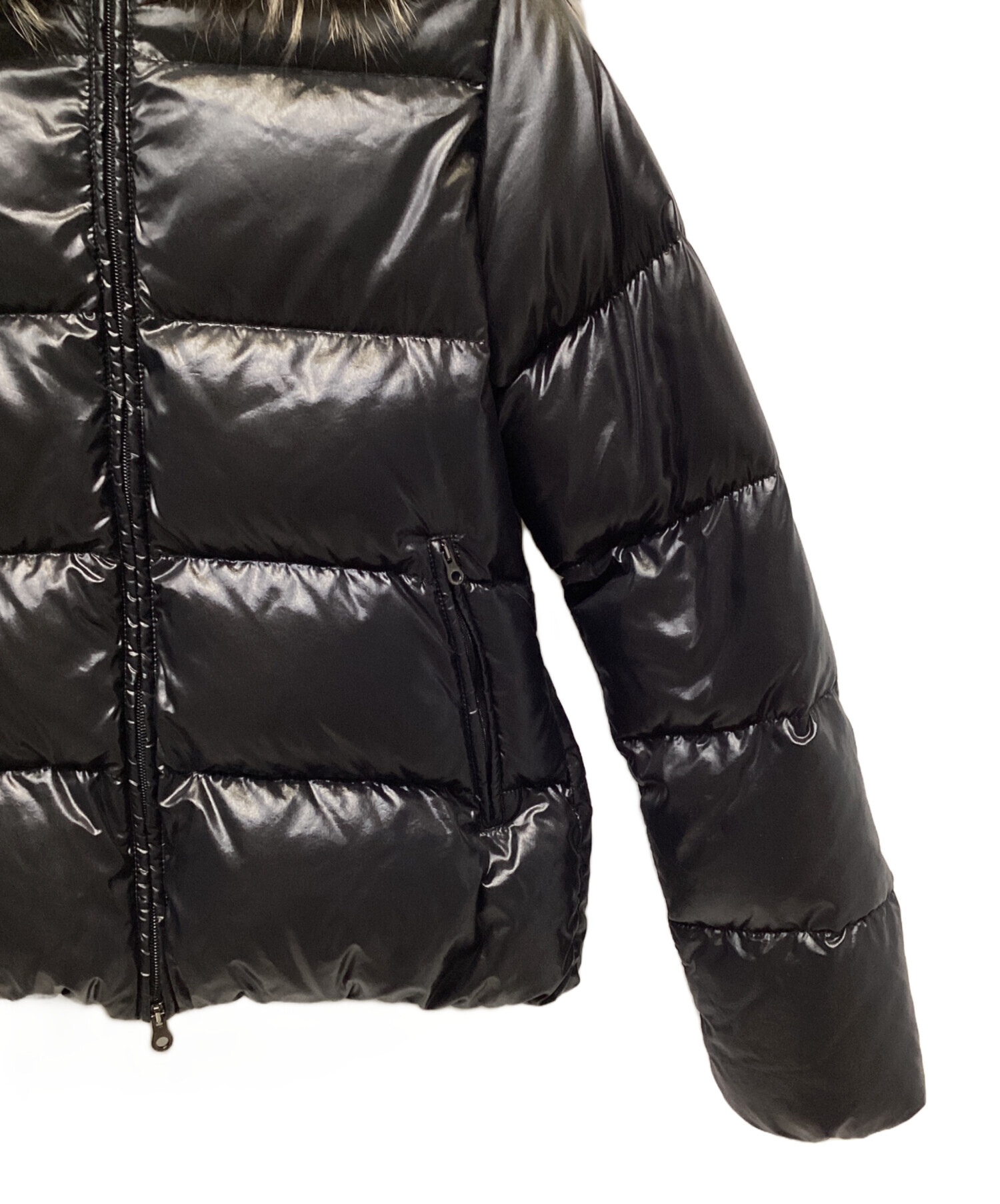 DUVETICA ブラック ダウンジャケット 42 中古・古着通販】DUVETICA (デュベティカ) ダウンジャケット ブラック