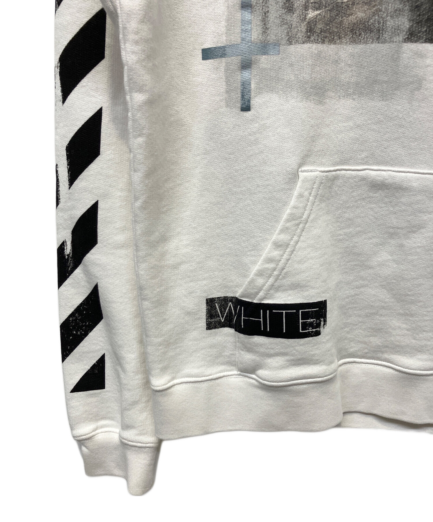 中古・古着通販】OFFWHITE (オフホワイト) プルオーバーパーカー 