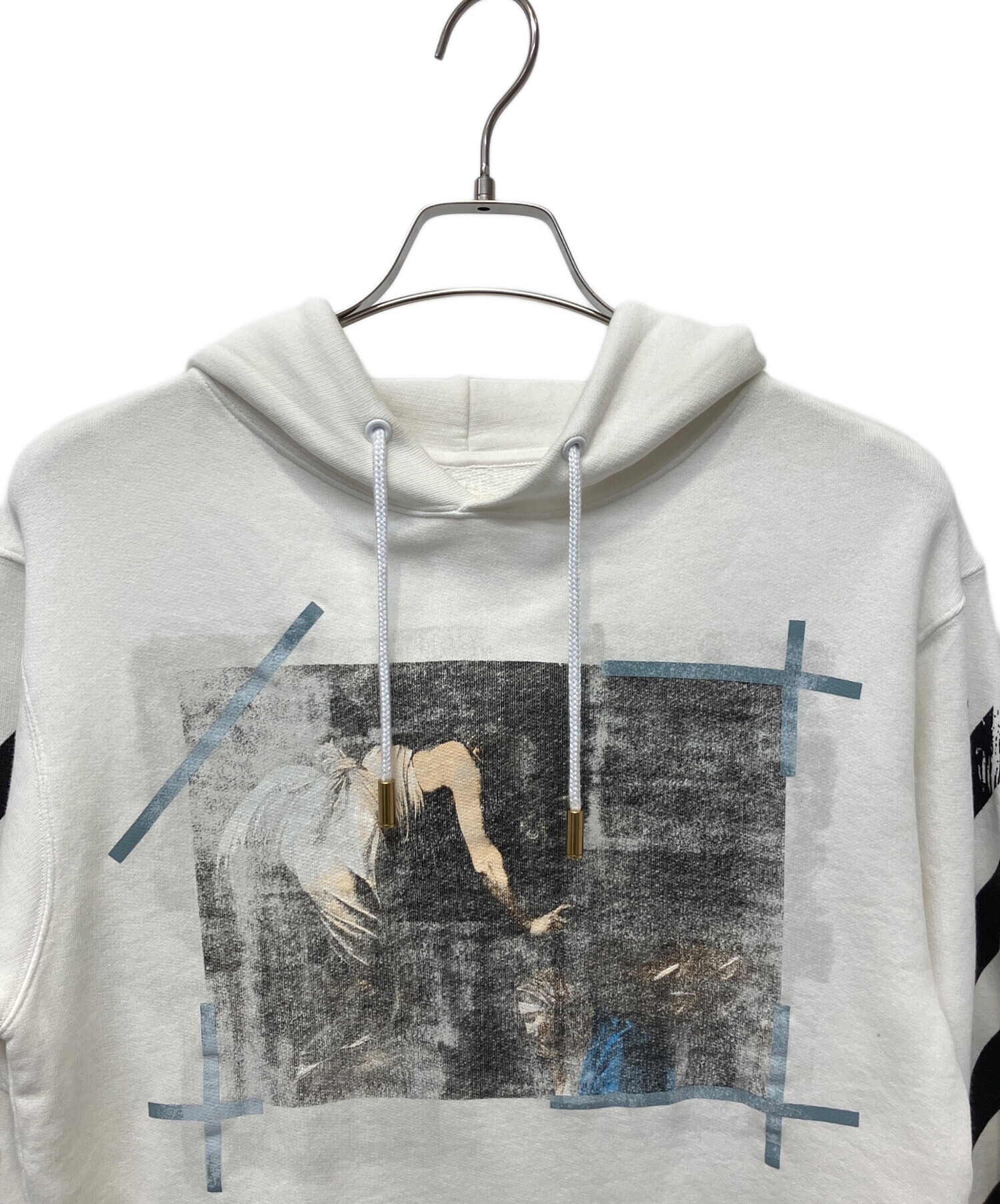 中古・古着通販】OFFWHITE (オフホワイト) プルオーバーパーカー 