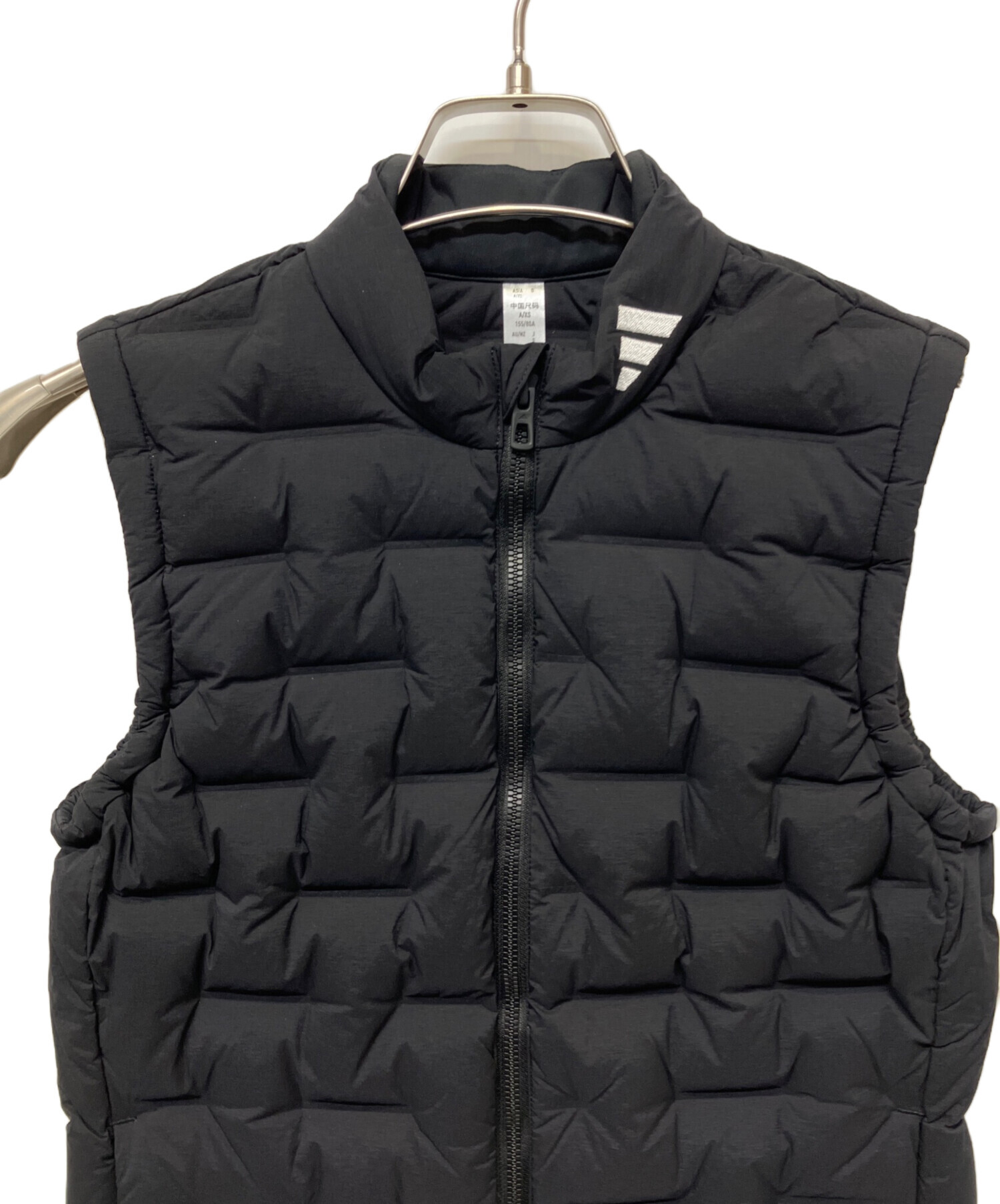 中古・古着通販】adidas (アディダス) ダウンベスト ブラック サイズ:S