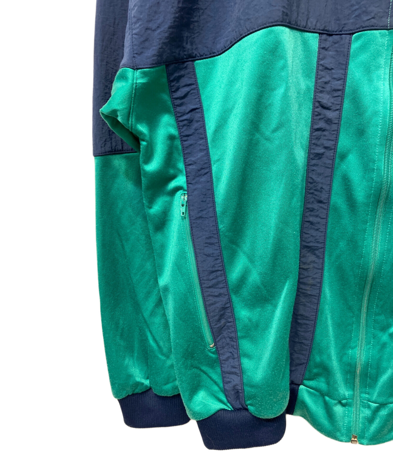 中古・古着通販】NIKE (ナイキ) トラックジャケット グリーン×ネイビー 