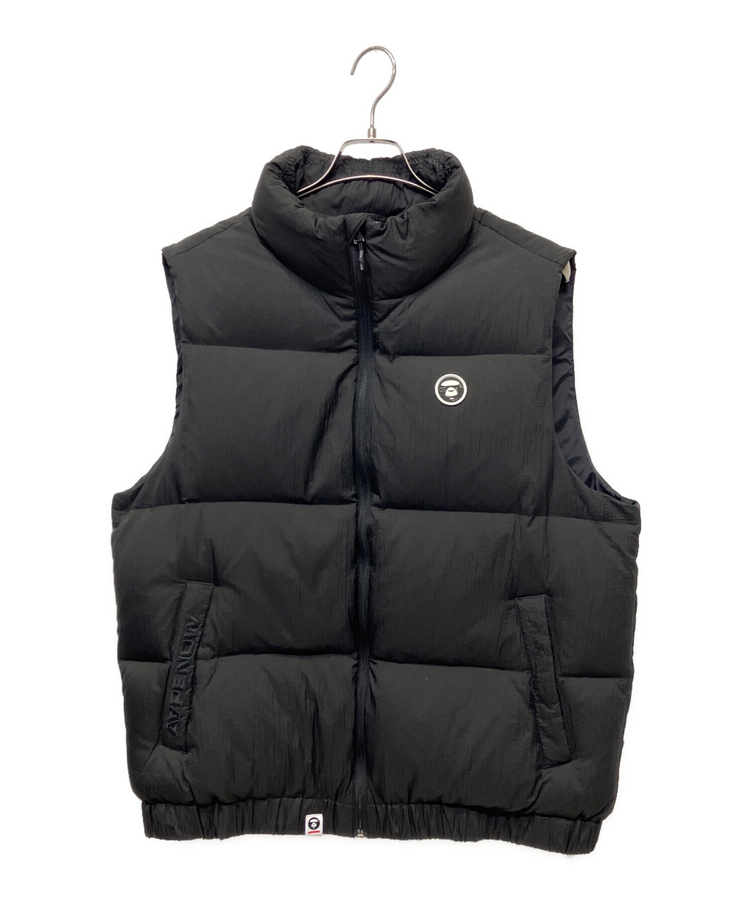 A BATHING APE ダウンベスト　ブラック　レディース　メンズ 中古・古着通販】Aape BY A BATHING APE (エーエイプ バイ ア