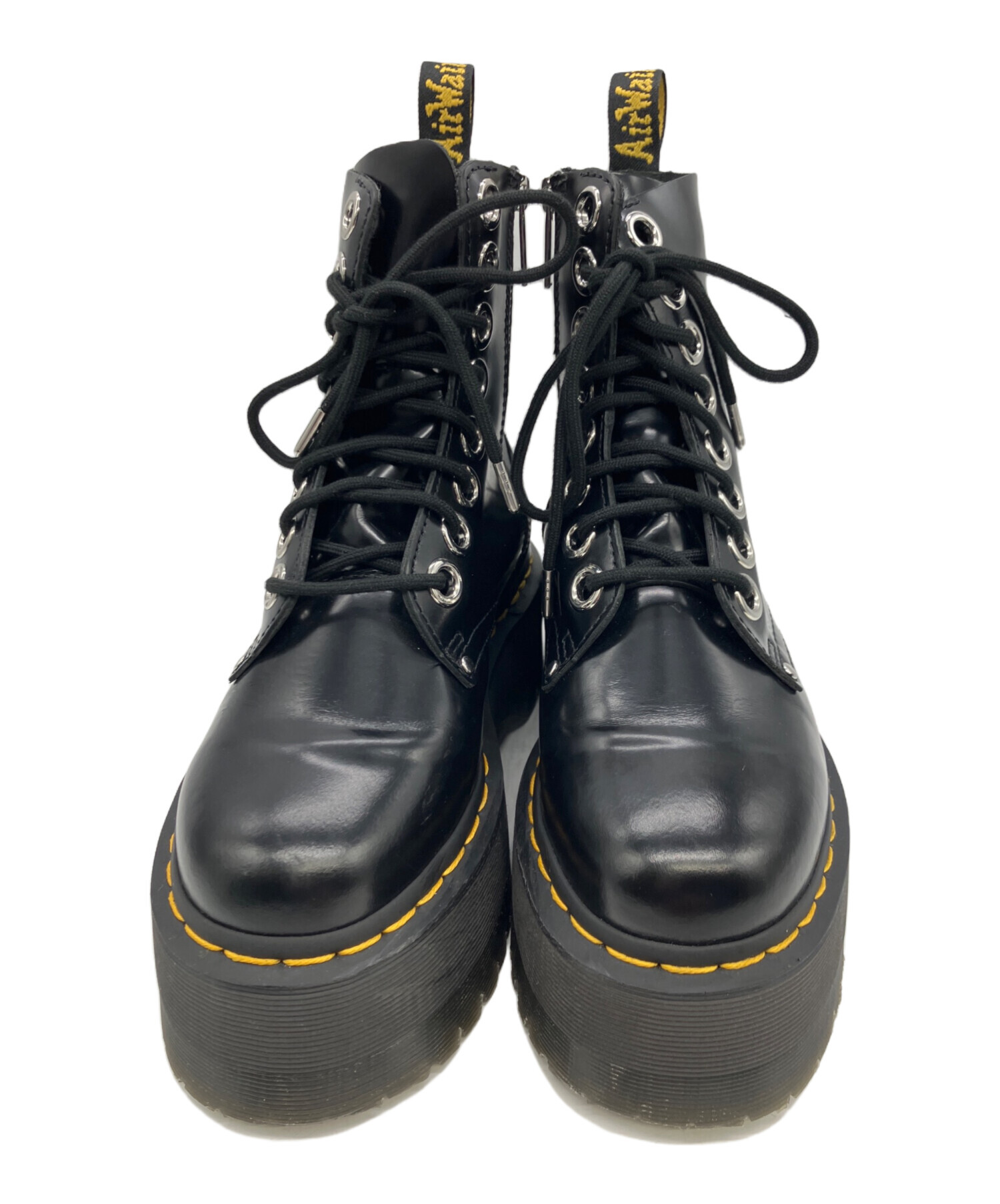 ドクターマーチン　8ホールブーツ　ブラック　古着　マーチン　ブーツ 中古・古着通販】Dr.Martens (ドクターマーチン) 8ホールブーツ
