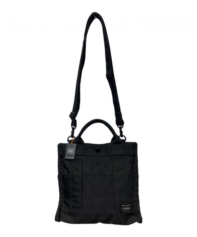 中古・古着通販】PORTER (ポーター) 2WAYトートバッグ ブラック 未