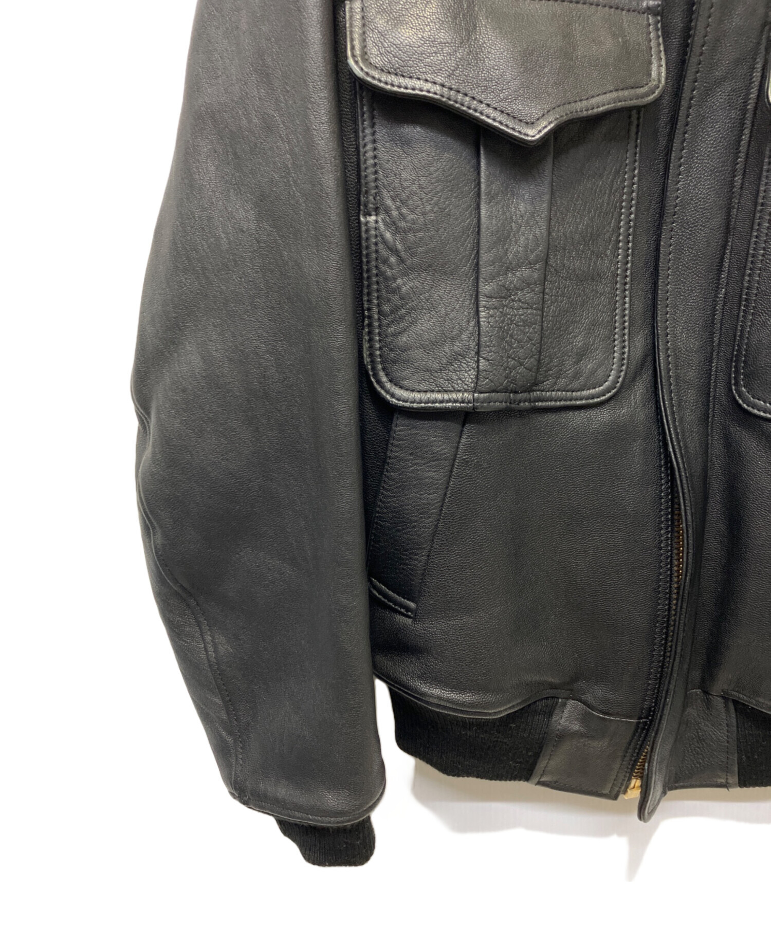 中古・古着通販】MEN'S BIGI (メンズビギ) レザージャケット ブラック