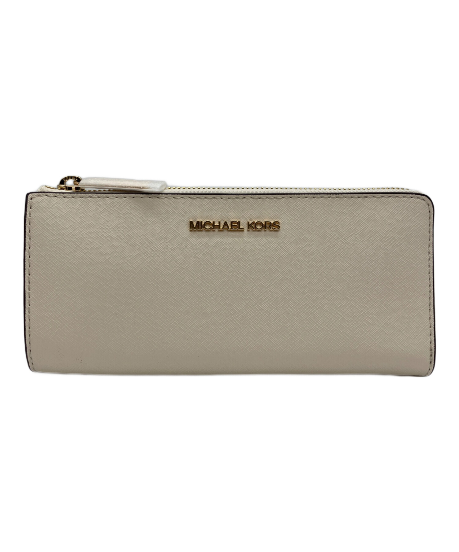中古・古着通販】MICHAEL KORS (マイケル・コース) 長財布 ベージュ 未 