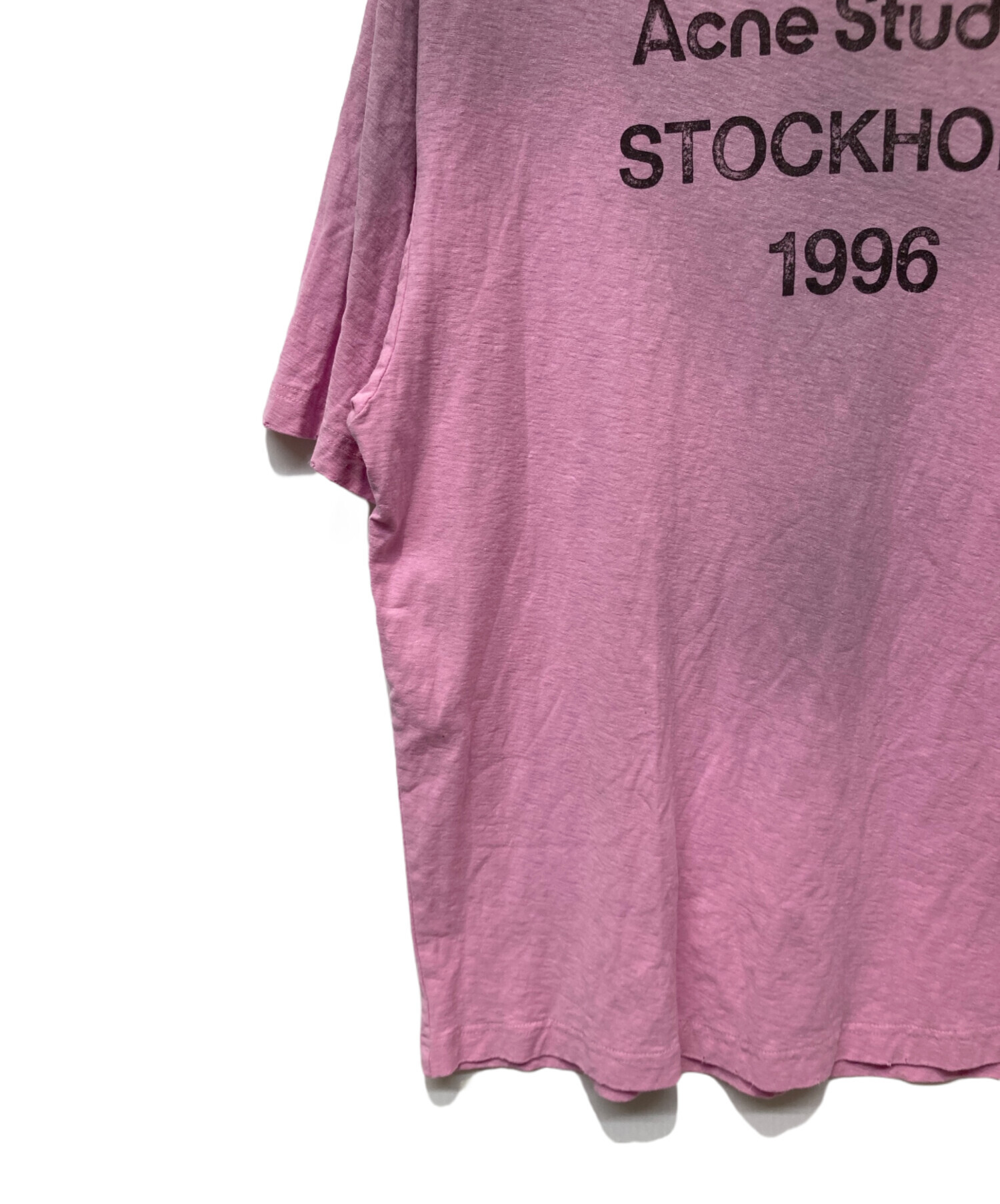 Acne Studios ピンク 半袖Tシャツ ACNE STUDIOS Tシャツ＆トップス | ベーシックTシャツ ピンク メンズ