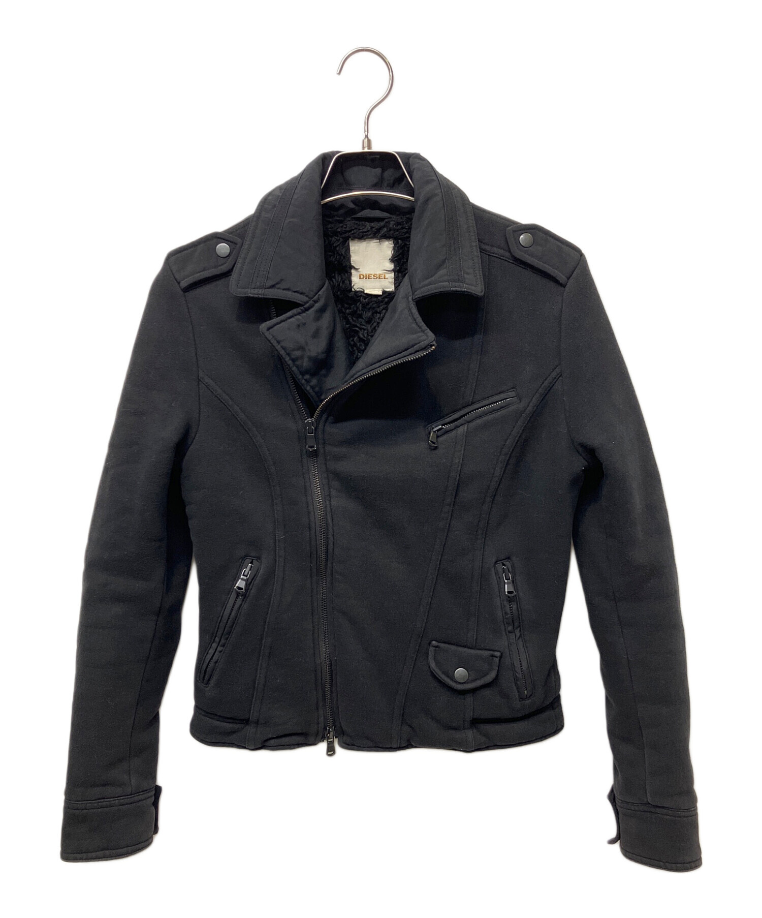 中古・古着通販】DIESEL (ディーゼル) ダブルライダースジャケット