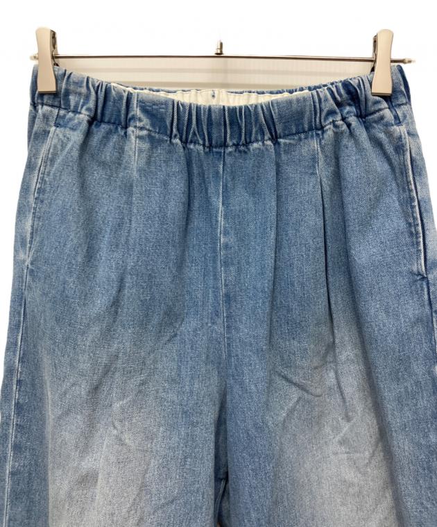 中古・古着通販】kagure (カグレ) フェードワイドデニムパンツ ブルー