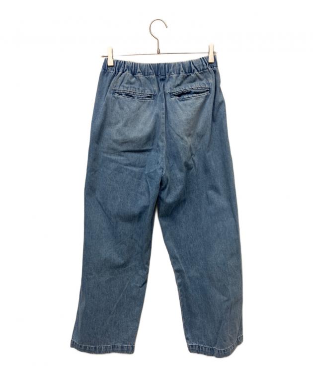 中古・古着通販】kagure (カグレ) フェードワイドデニムパンツ ブルー
