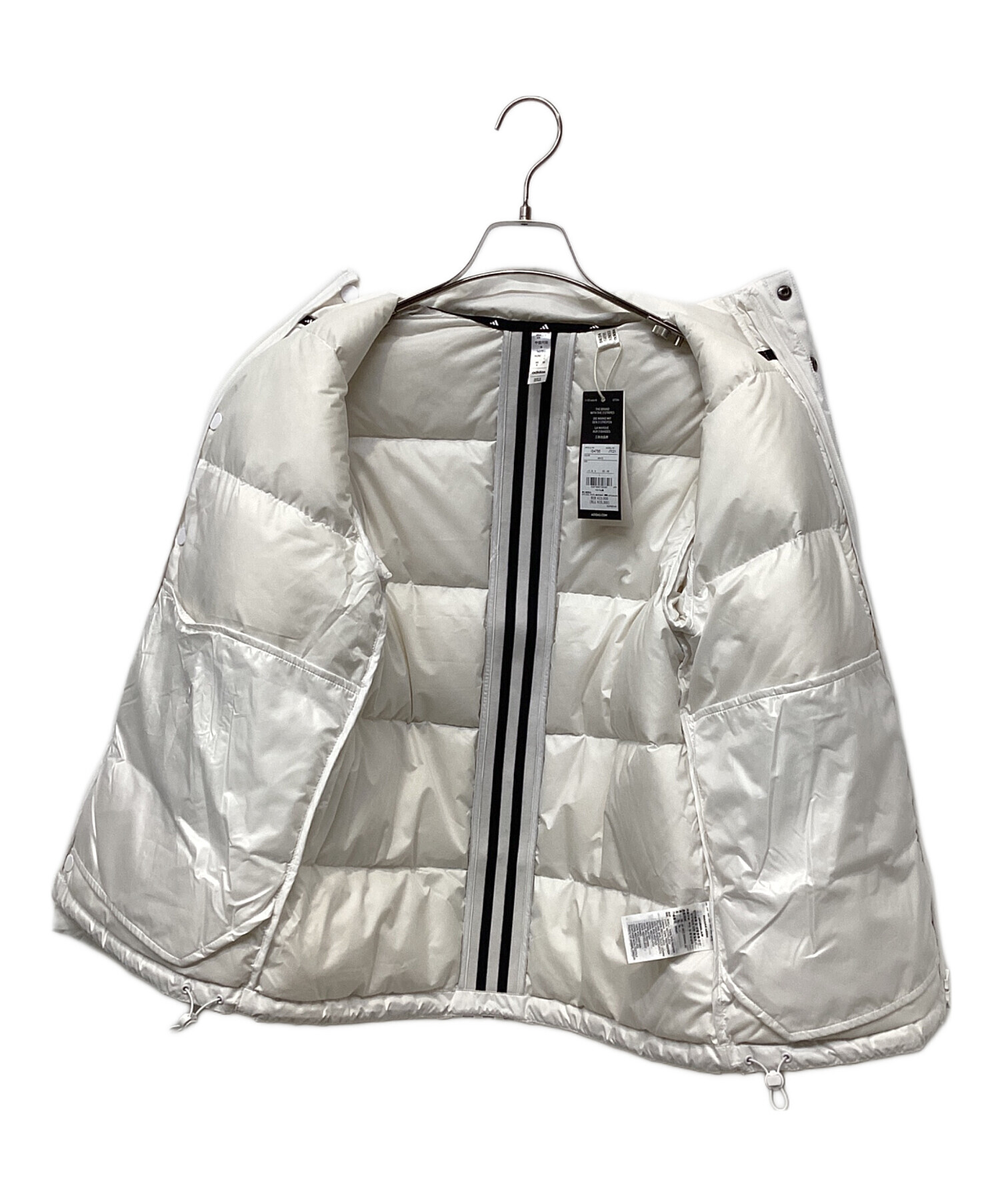 中古・古着通販】adidas (アディダス) ダウンジャケット ホワイト