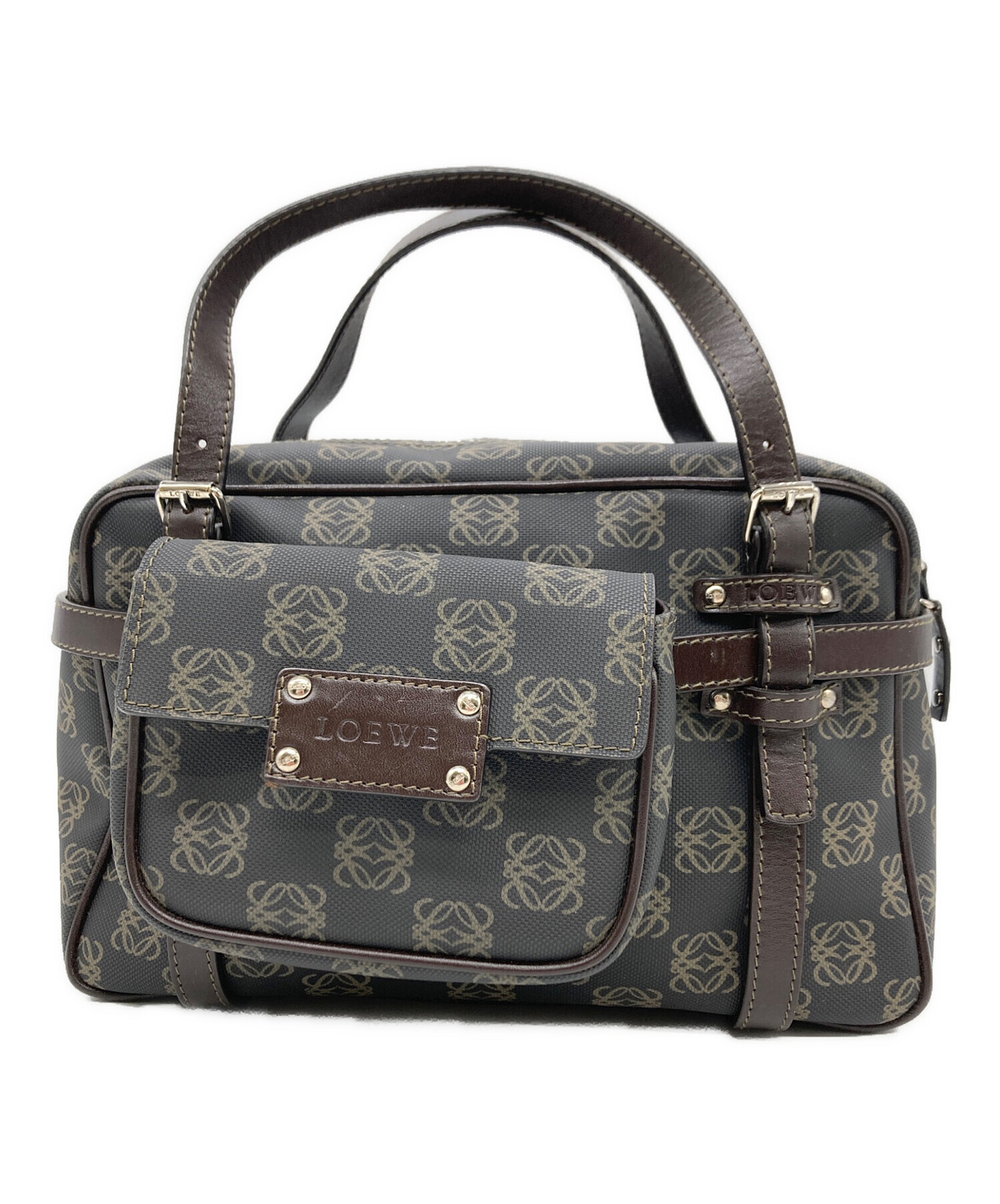 中古・古着通販】LOEWE (ロエベ) ハンドバッグ ブラウン｜ブランド