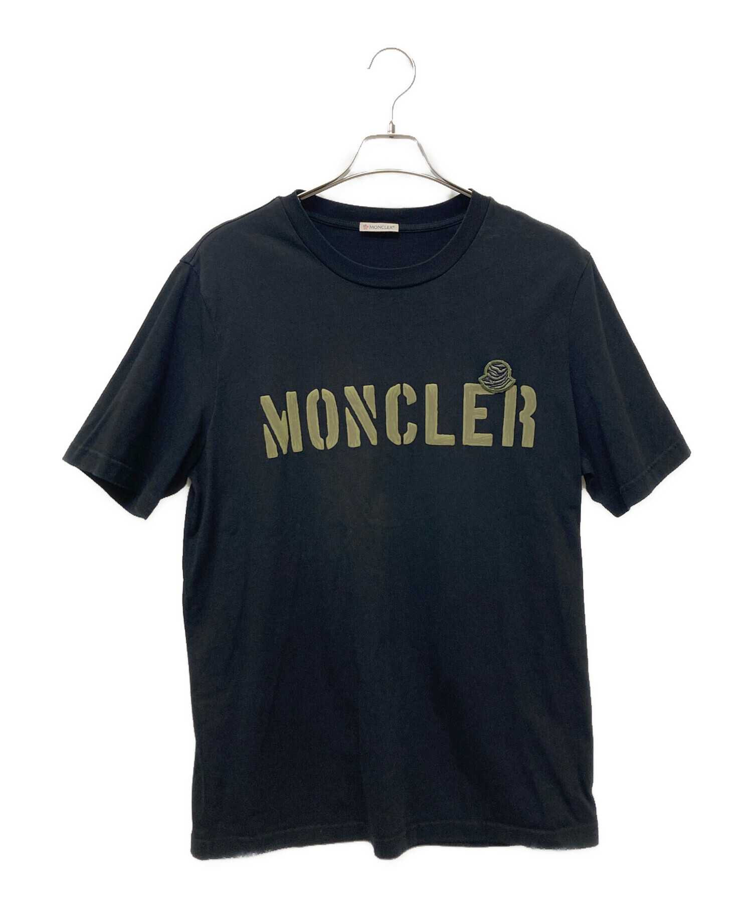 中古・古着通販】MONCLER (モンクレール) 半袖Tシャツ ブラック サイズ