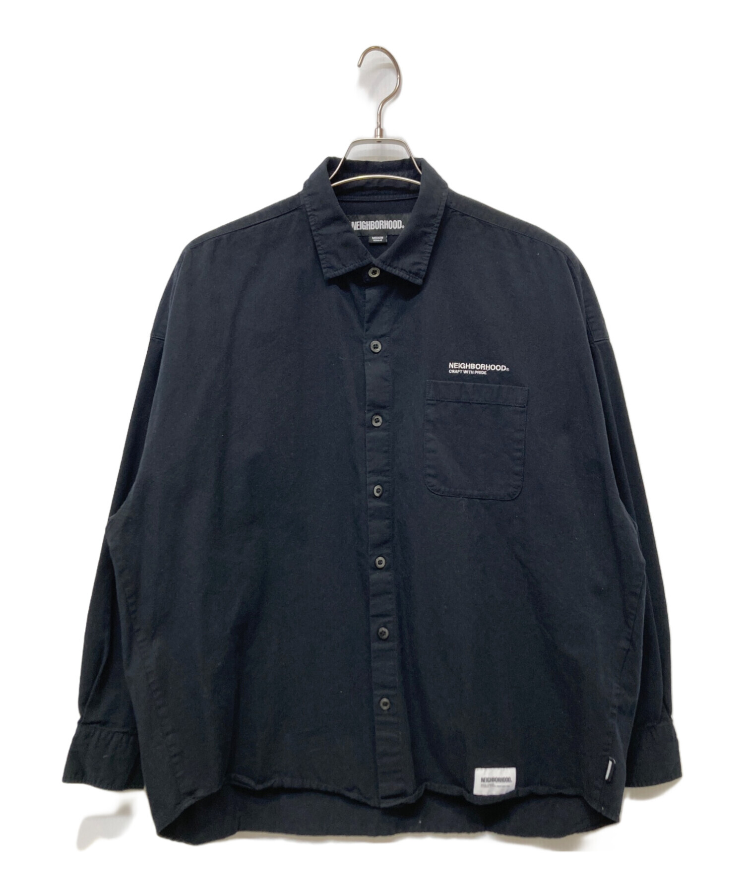 中古・古着通販】NEIGHBORHOOD (ネイバーフッド) 長袖シャツ ブラック