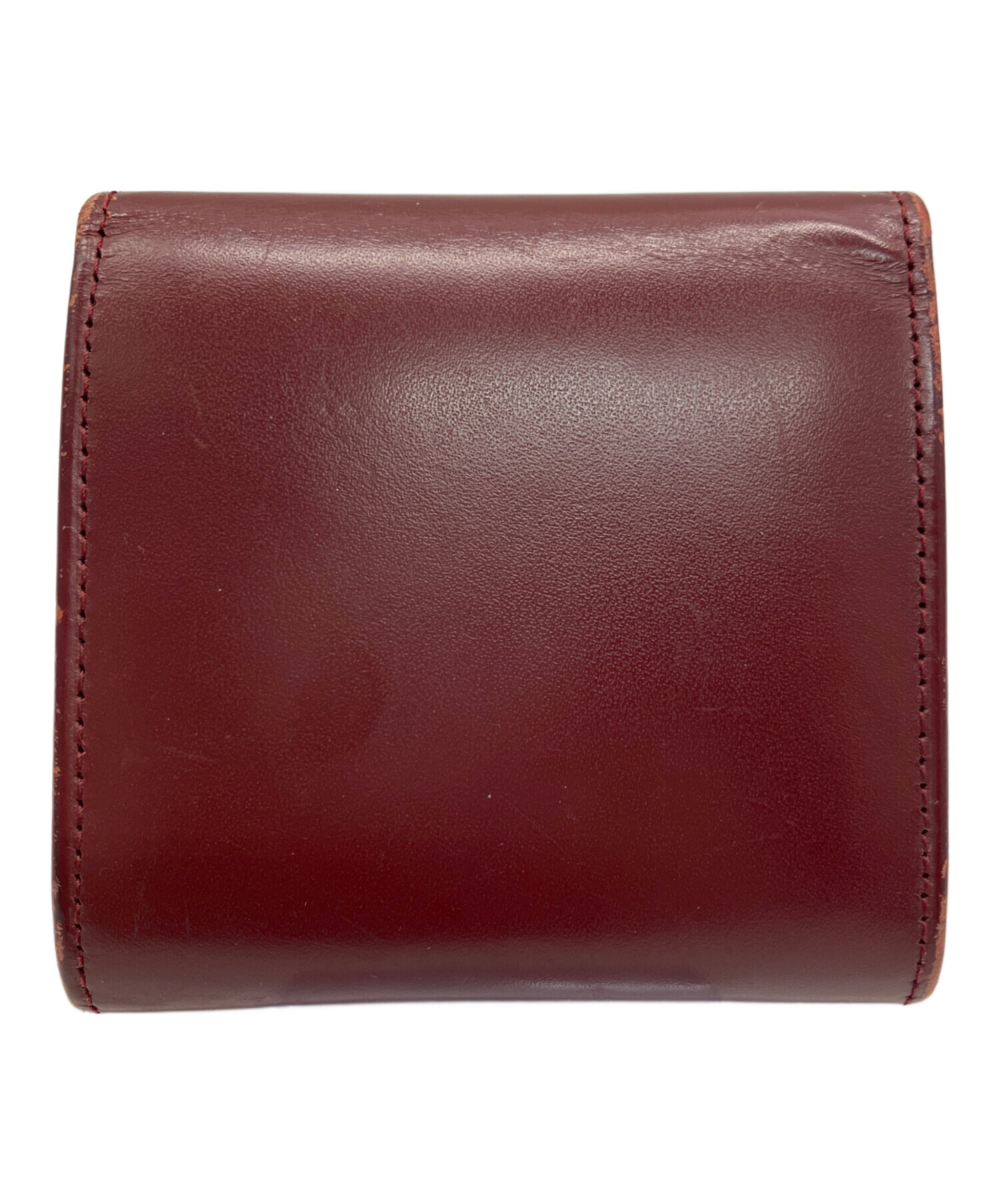 Cartier カルティエ 財布・ケース  赤 【古着】【中古】【送料無料】 中古・古着通販】Cartier (カルティエ) カードケース ボルドー