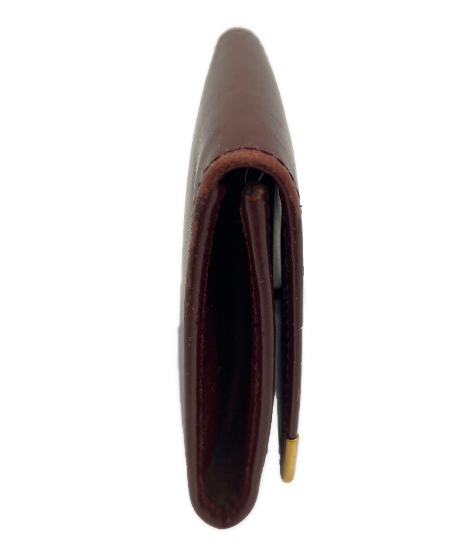 Cartier カルティエ 財布・ケース  茶 【古着】【中古】【送料無料】 中古・古着通販】Cartier (カルティエ) 2つ折り財布 ブラウン