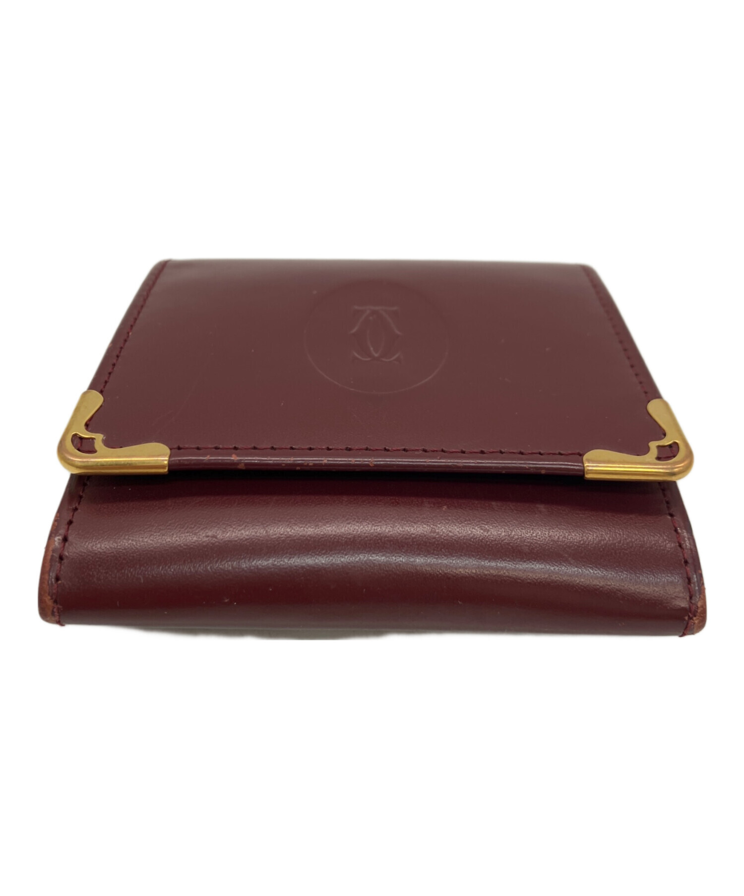 Cartier カルティエ 財布・ケース  赤 【古着】【中古】【送料無料】 中古・古着通販】Cartier (カルティエ) シガレットケース ボルドー