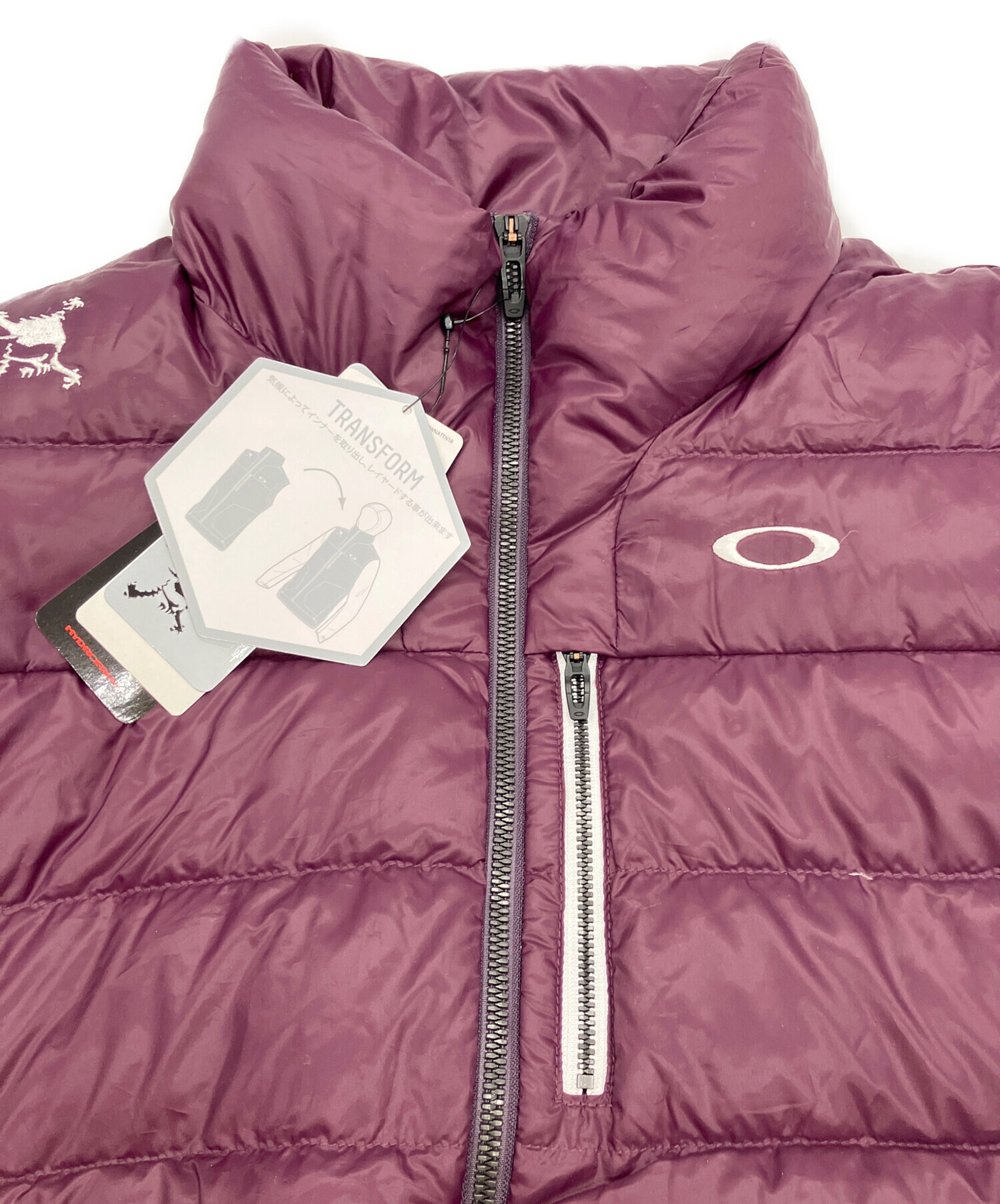 中古・古着通販】OAKLEY (オークリー) ダウンベスト パープル サイズ 