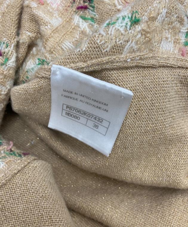 中古・古着通販】CHANEL (シャネル) ニットワンピース ベージュ サイズ