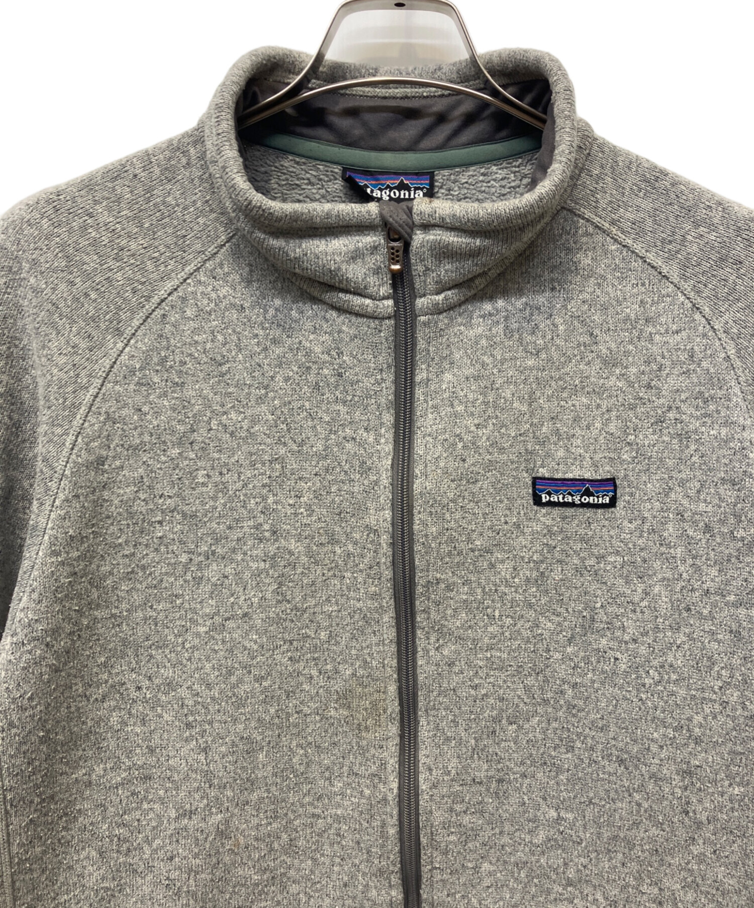 キッズ服(100cm~) patagonia フリースジャケット XL ライトグレー