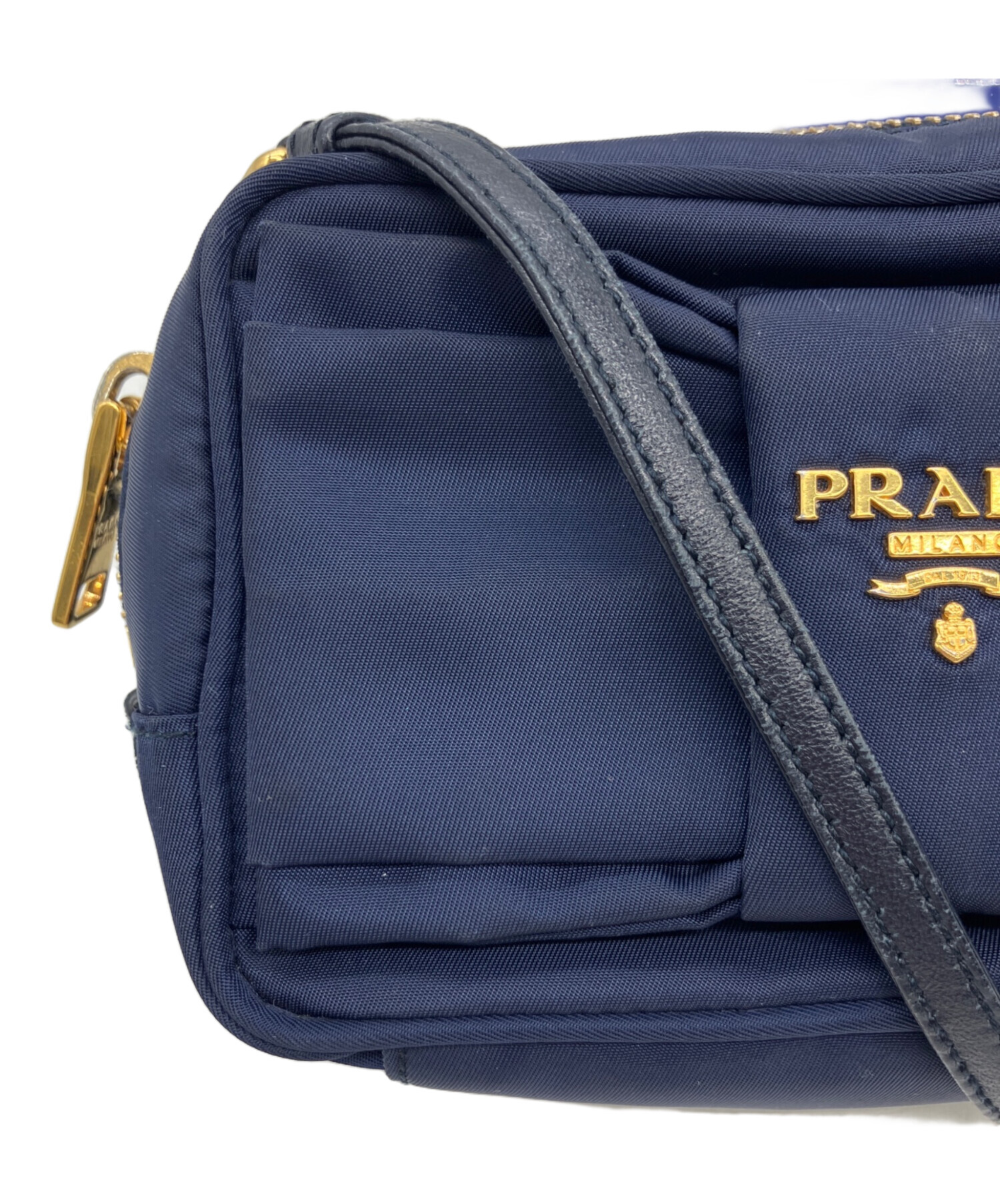 中古・古着通販】PRADA (プラダ) ショルダーバッグ ネイビー｜ブランド 