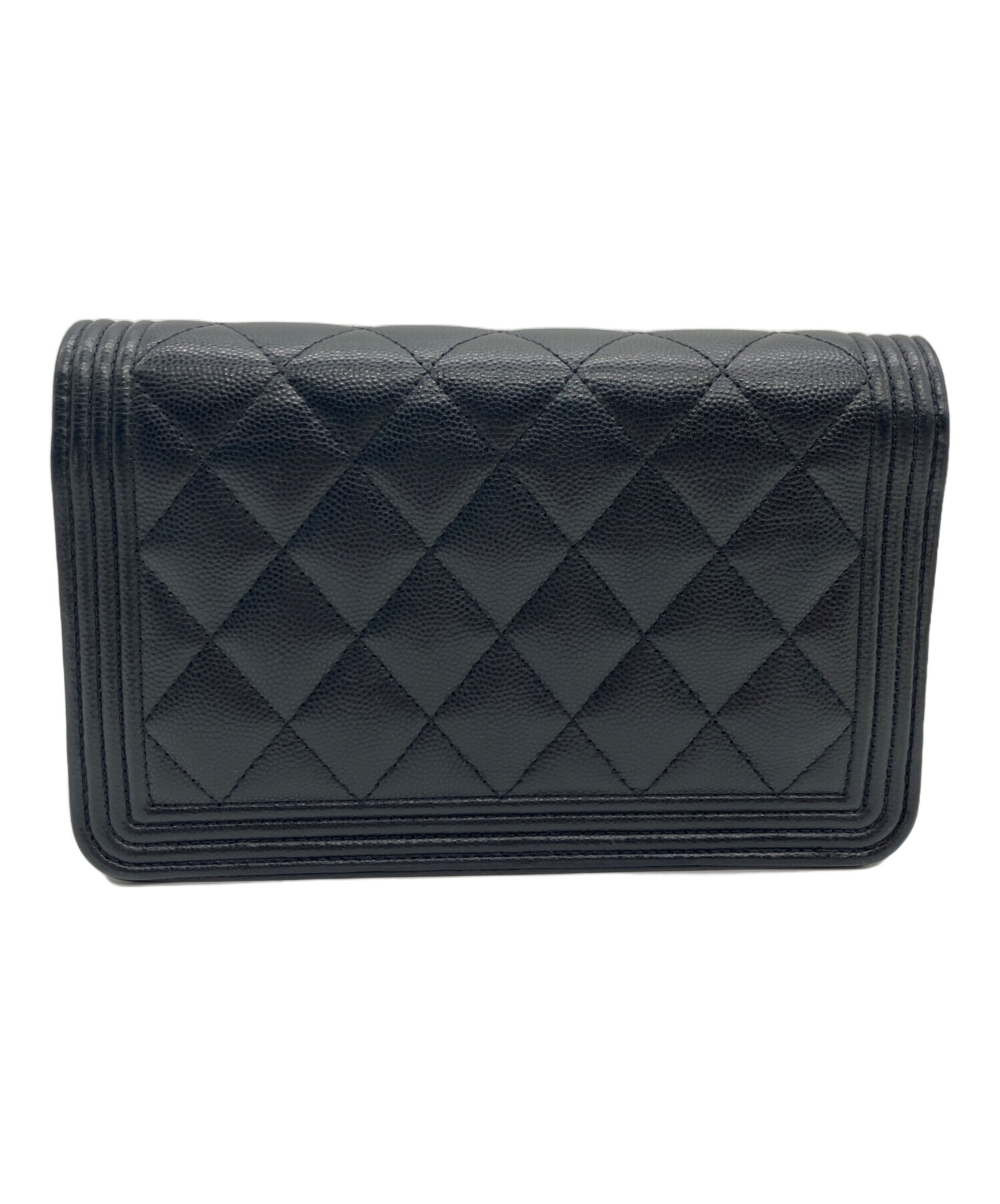 CHANEL シャネル ショルダーバッグ  黒 【古着】【中古】【送料無料】 中古・古着通販】CHANEL (シャネル) チェーンショルダーバッグ
